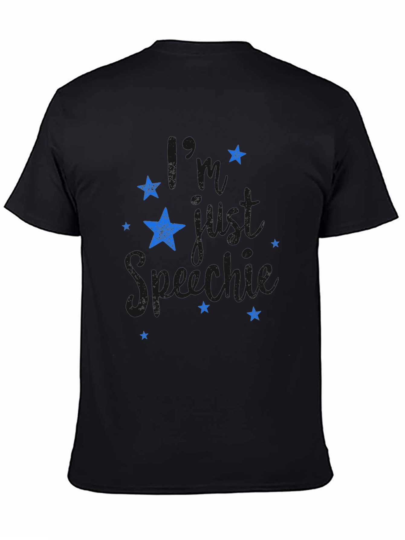 Stylish Black T-Shirt with Star Graphic Design