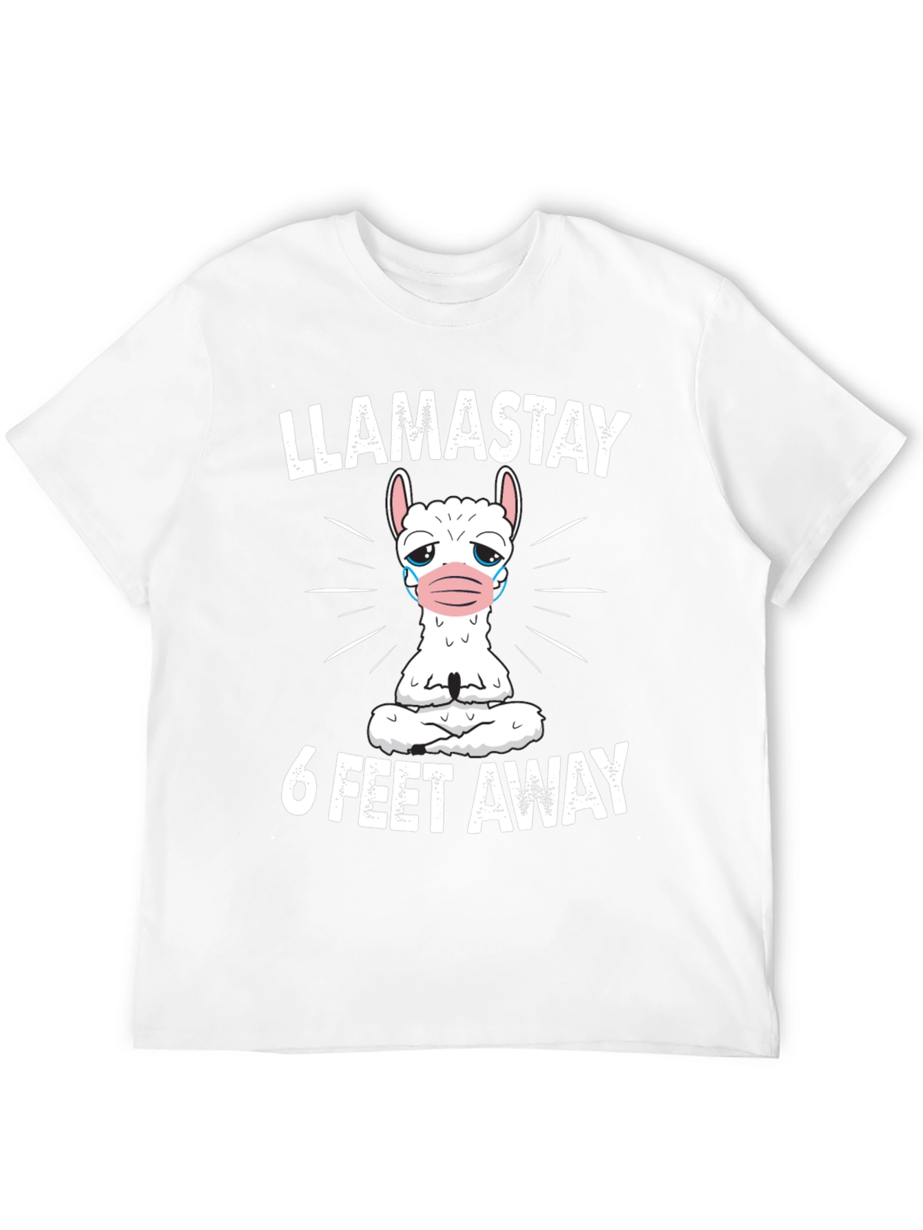 Llamastay 6 Feet Away Graphic T-Shirt