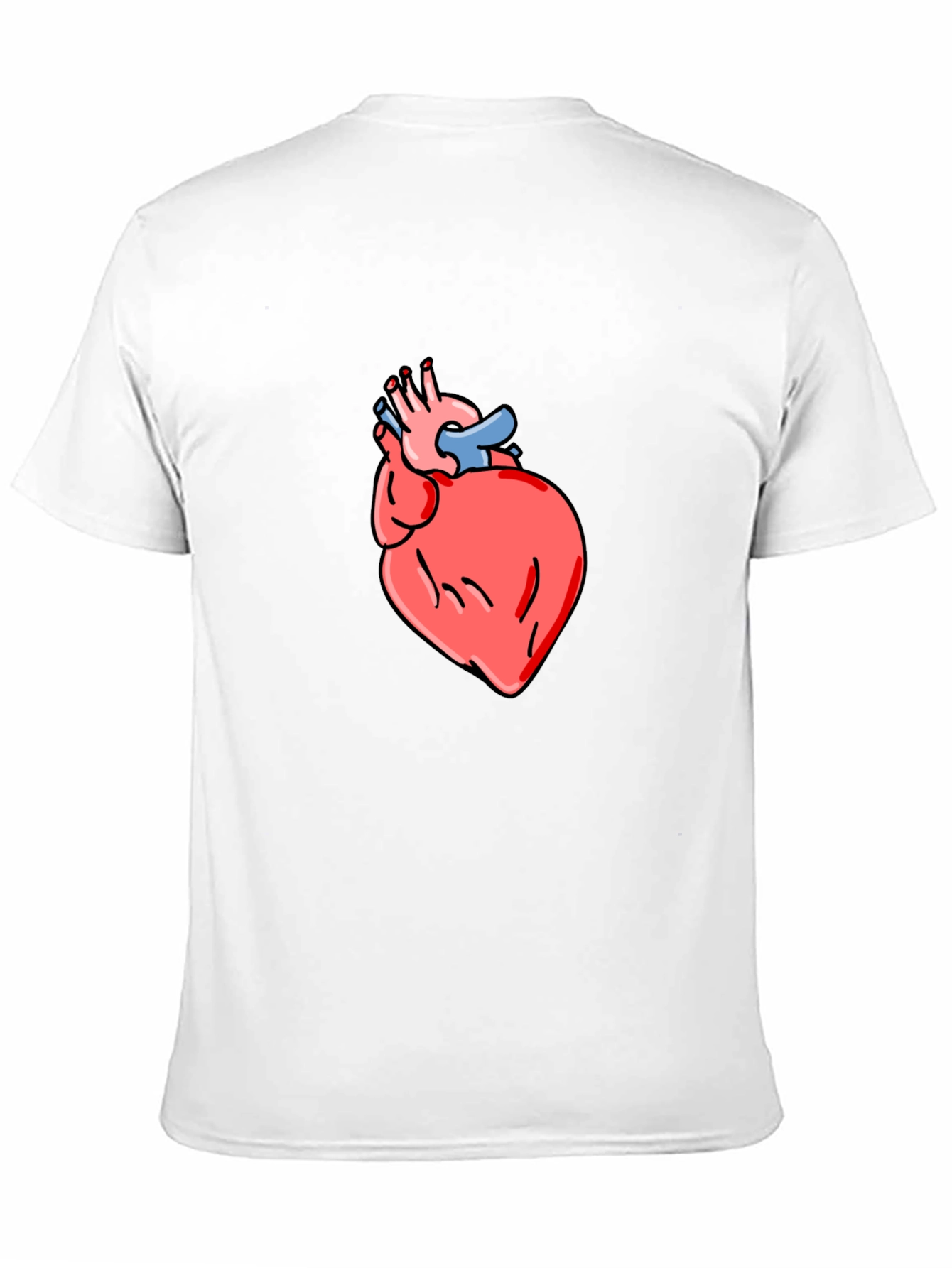 Anatomical Heart Graphic Tee - Mens Black T-Shirt