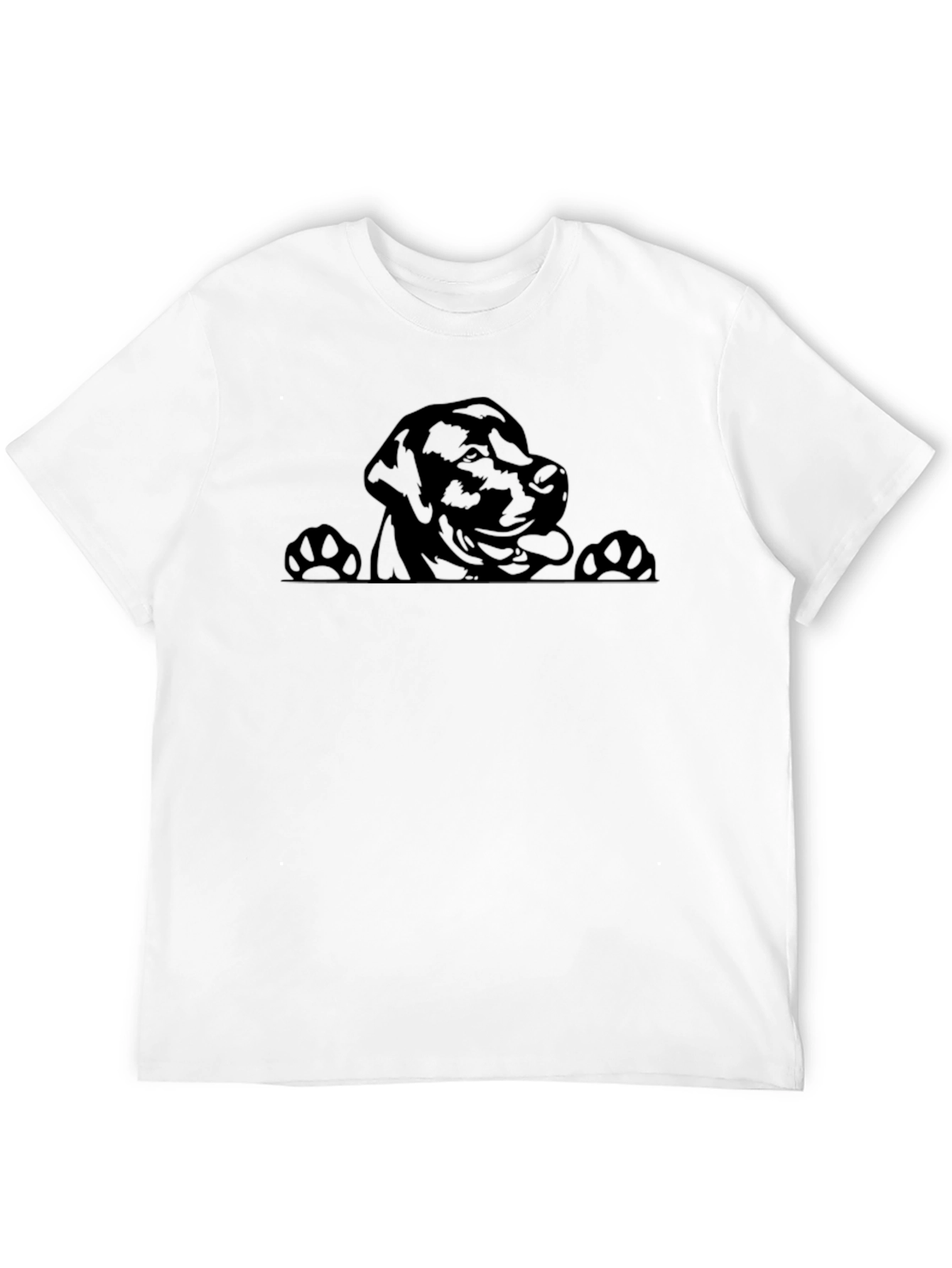 Labrador Peek-a-Boo Graphic Tee - Black
