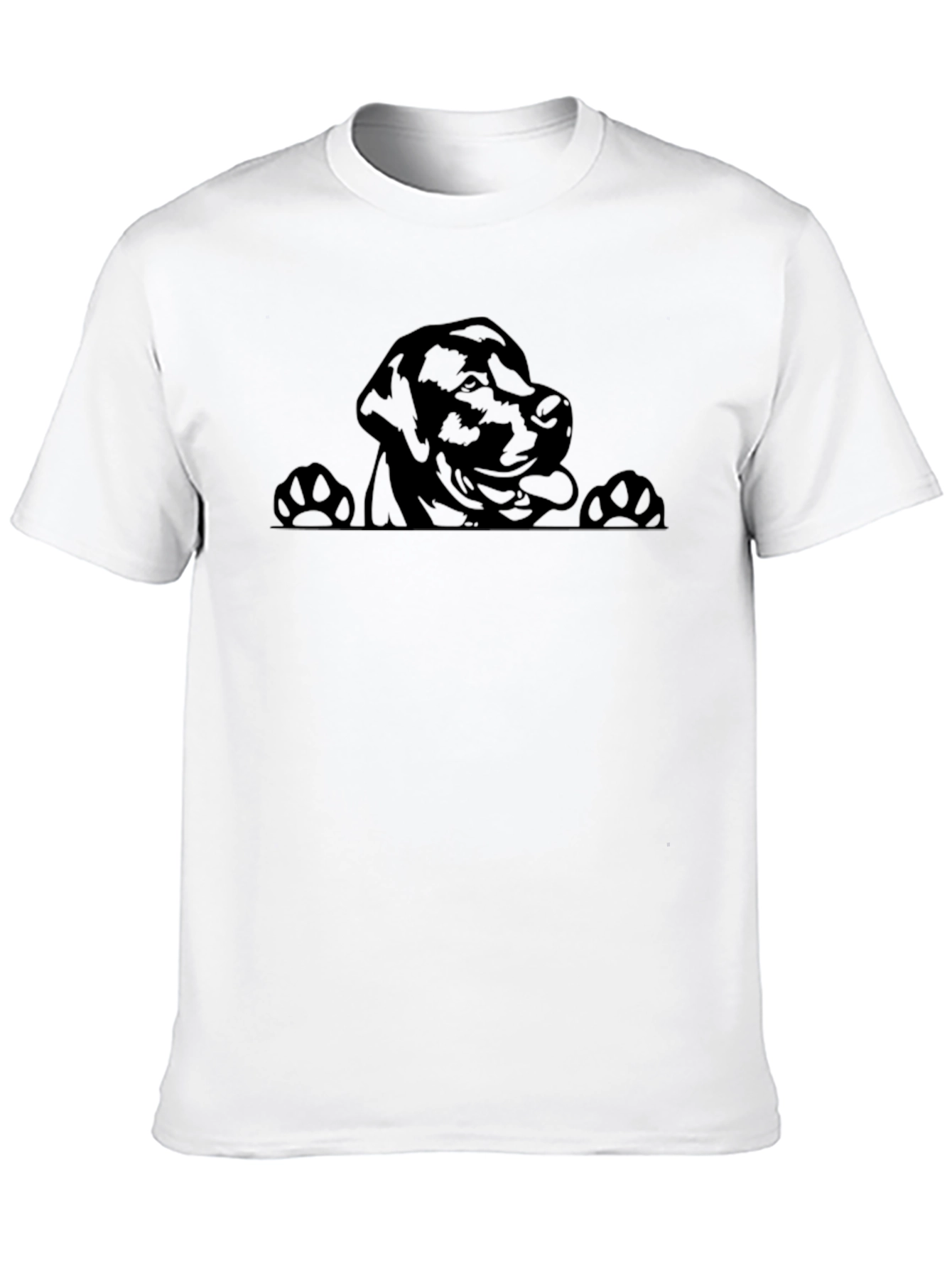 Labrador Peek-a-Boo Graphic Tee - Black