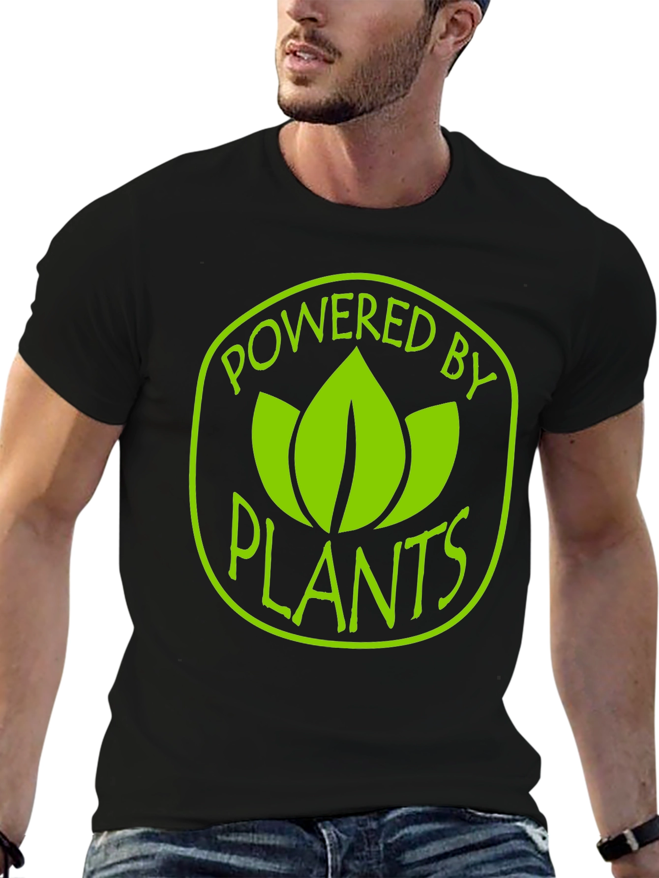 Powered By Plants T-Shirt - Vegan Lifestyle Tee