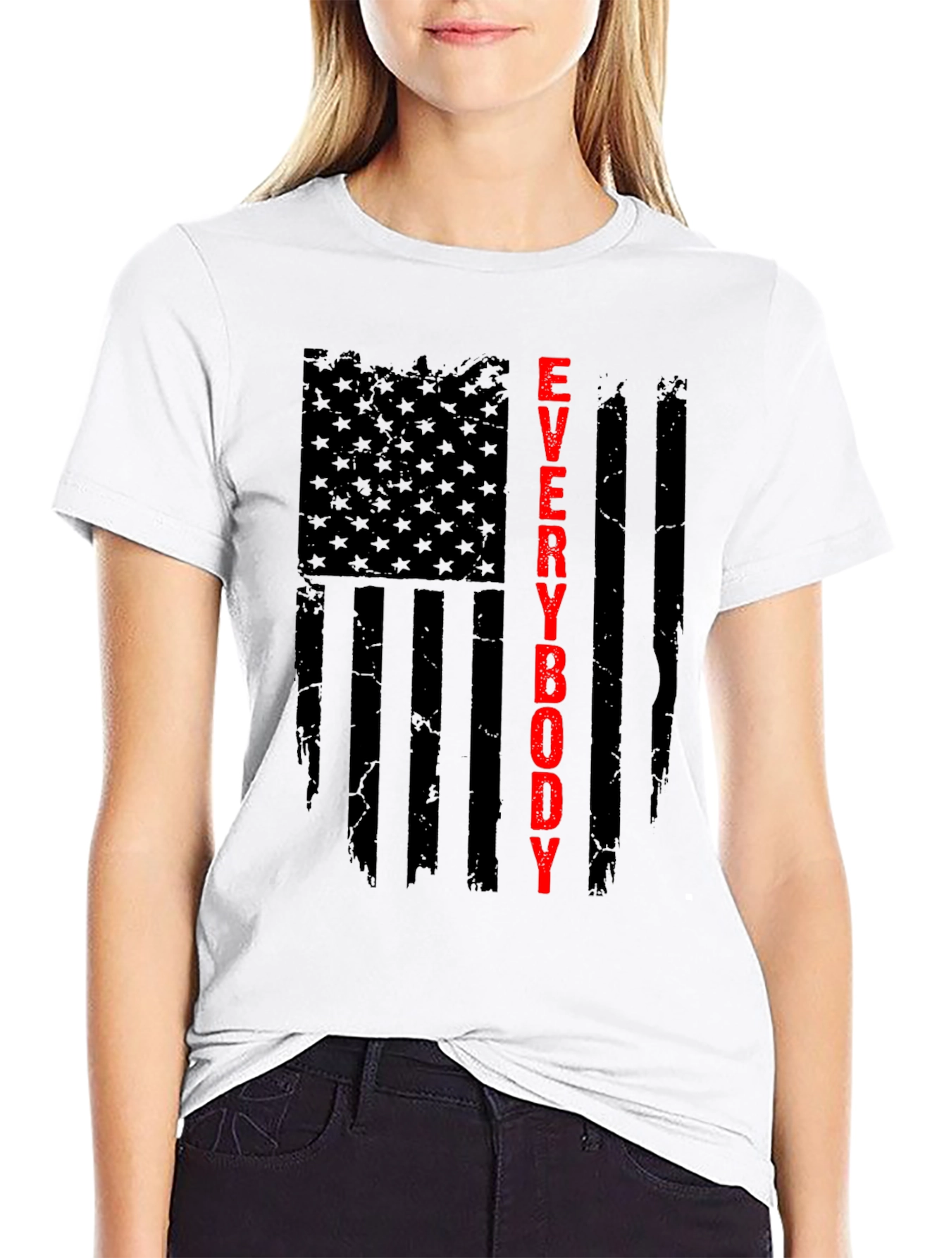 Everybody T-Shirt - Patriotic Flag Design