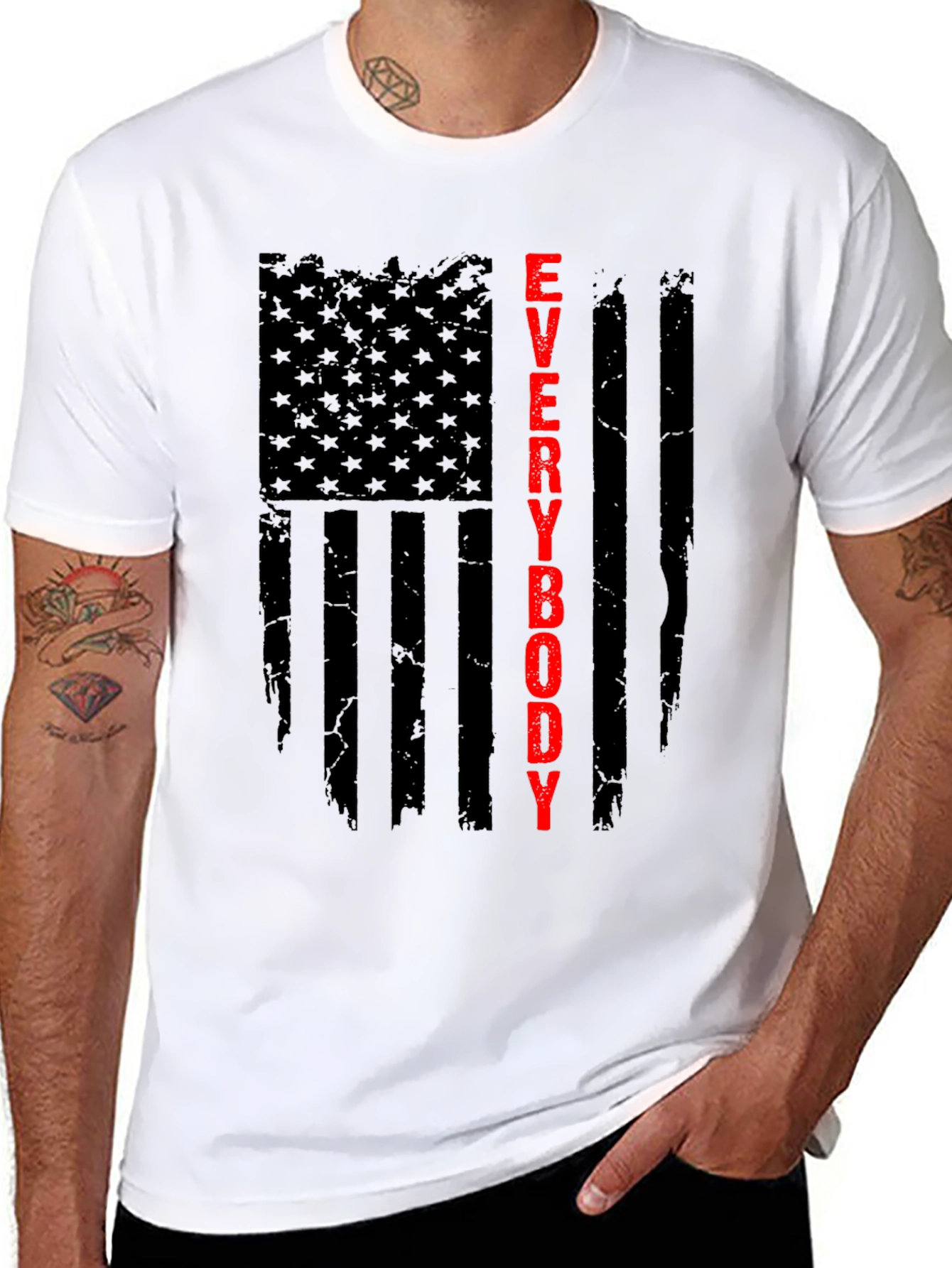 Everybody T-Shirt - Patriotic Flag Design
