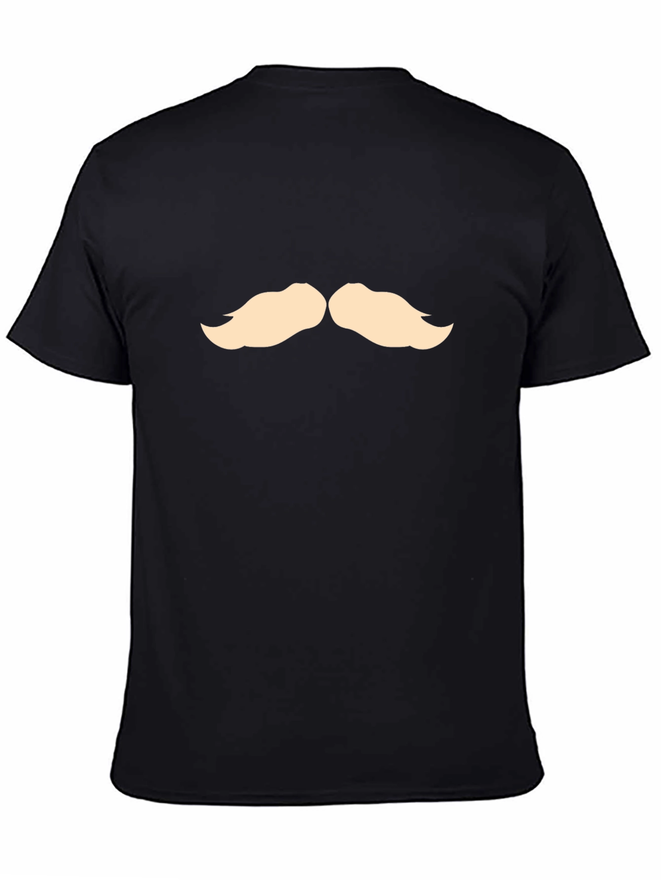 Mustache Graphic Tee - Stylish Cotton Blend