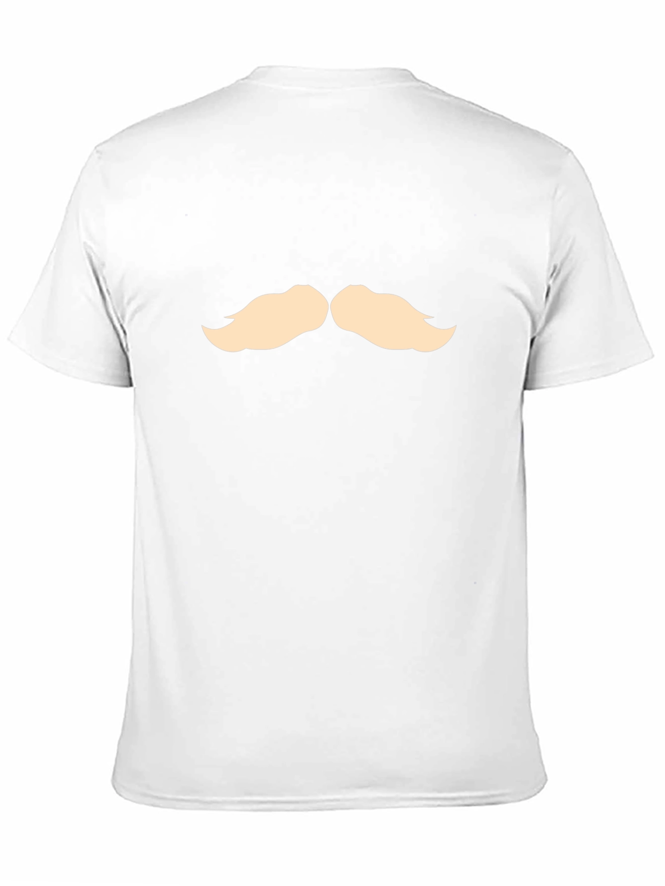 Mustache Graphic Tee - Stylish Cotton Blend