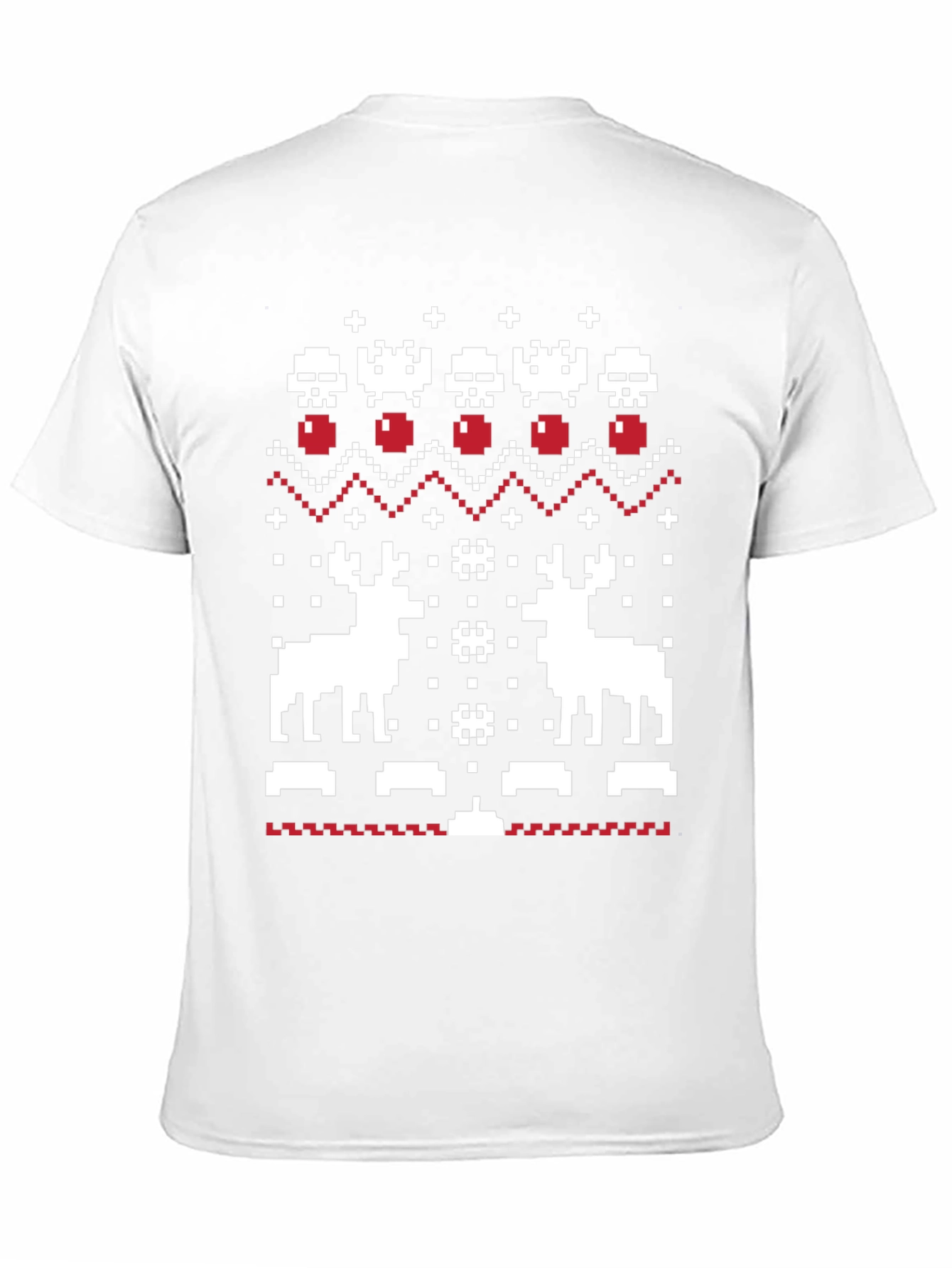Pixel Art Christmas Deer T-Shirt
