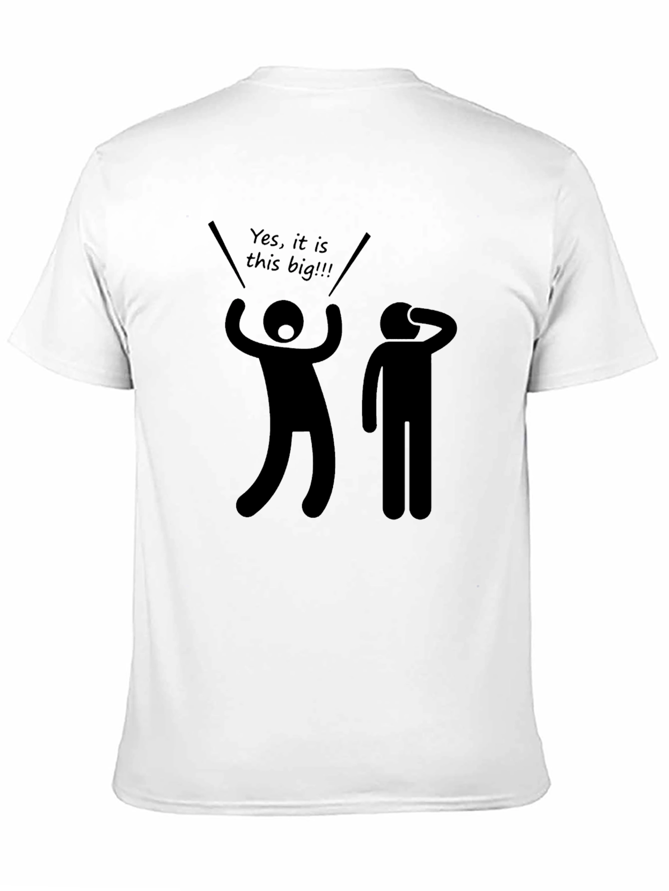 Funny This Big Stick Figure Black T-Shirt