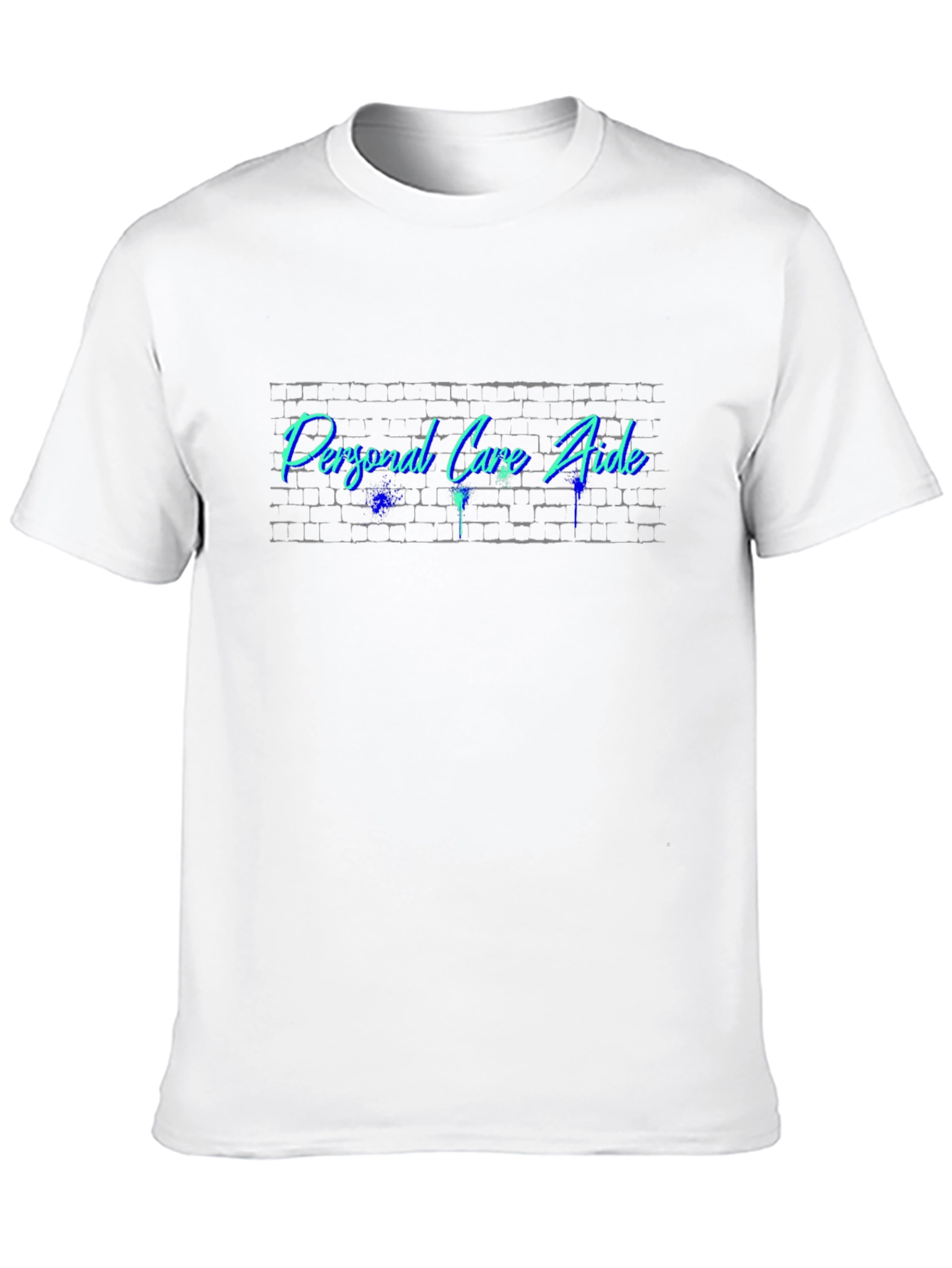 Personal Care Aide Brick Wall Graphic Tee
