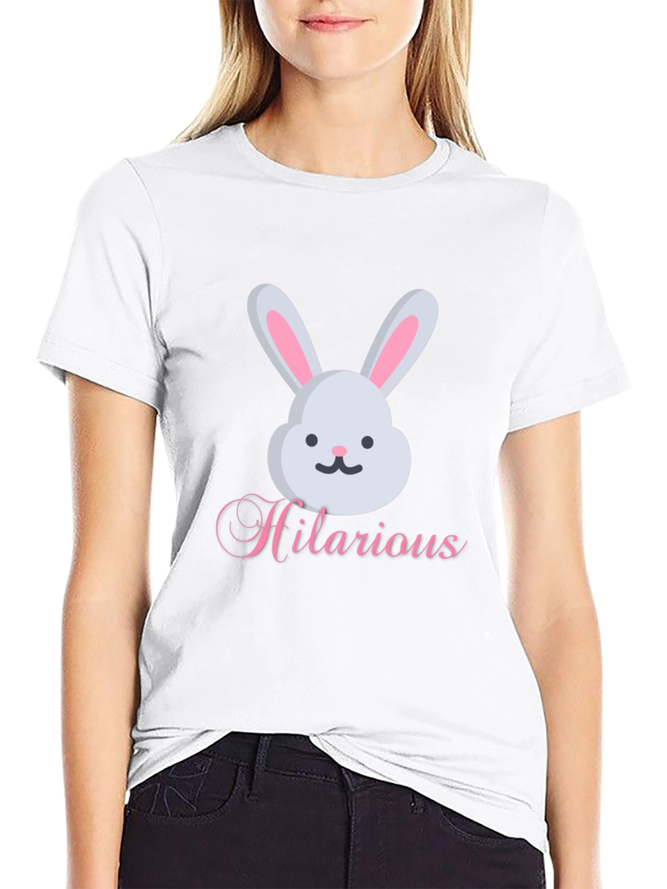Hilarious Bunny Graphic Tee - Soft Cotton Blend