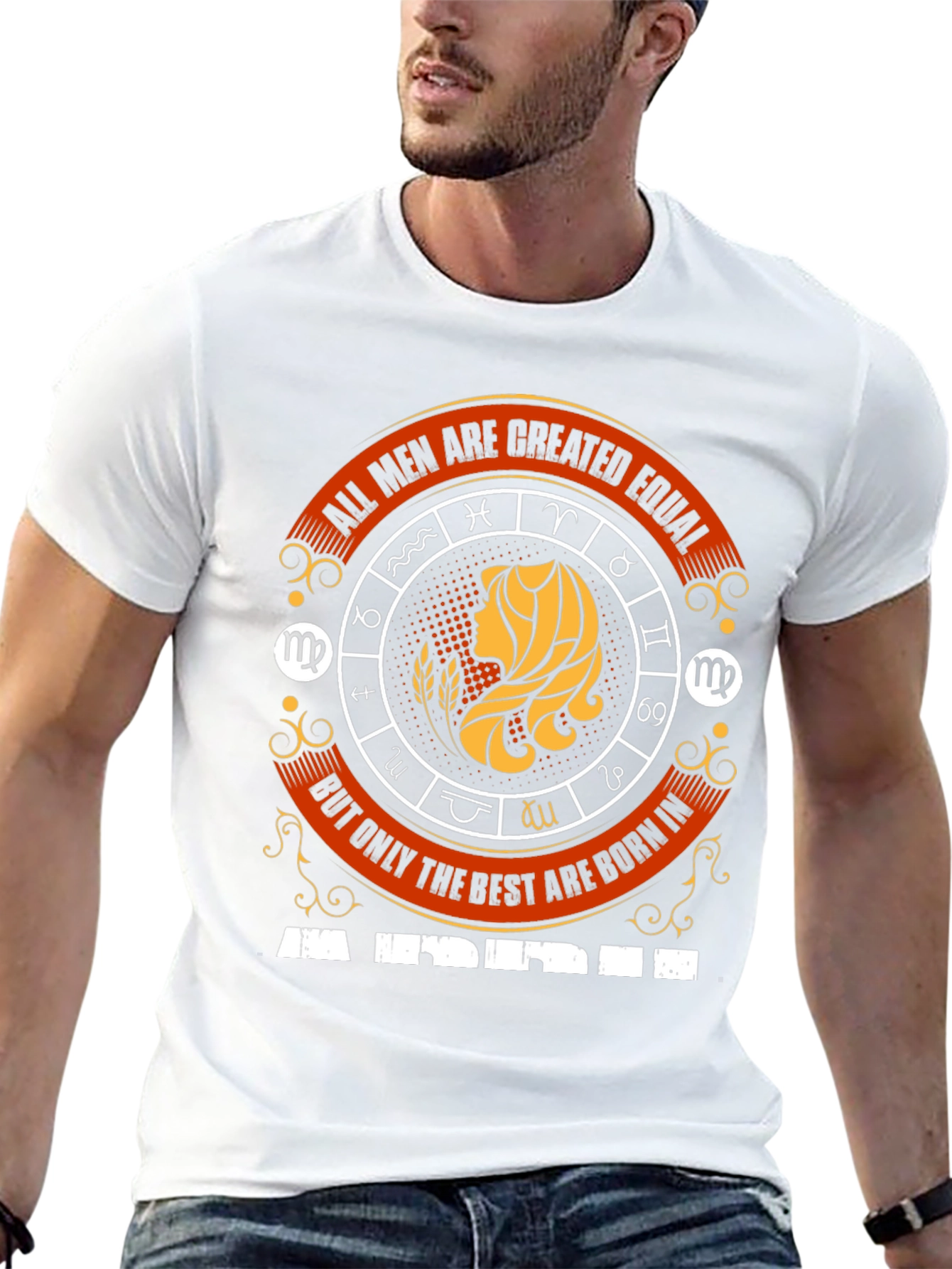 Virgo Zodiac T-Shirt - All Men Are Created Equal