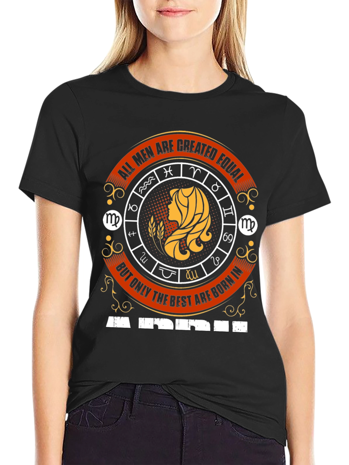 Virgo Zodiac T-Shirt - All Men Are Created Equal