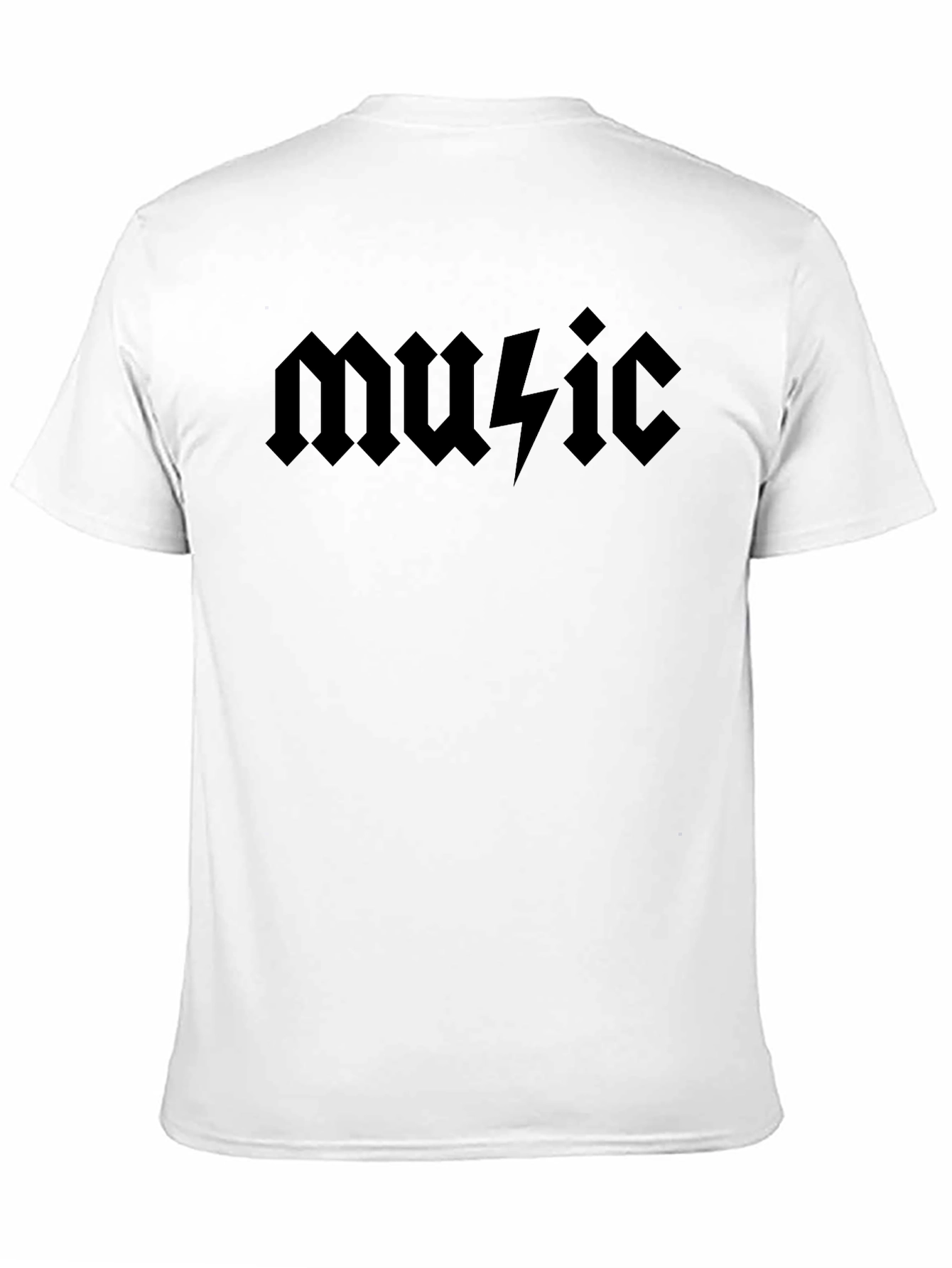 Music T-Shirt Black AC/DC Style