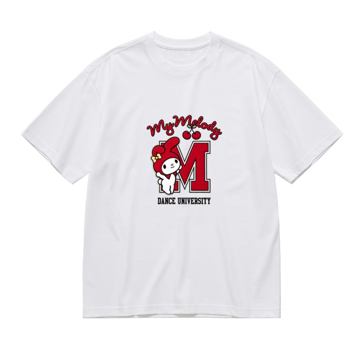 94 DANCE UNIVERSITY Trendy Letter Plus Size Women T-Shirt