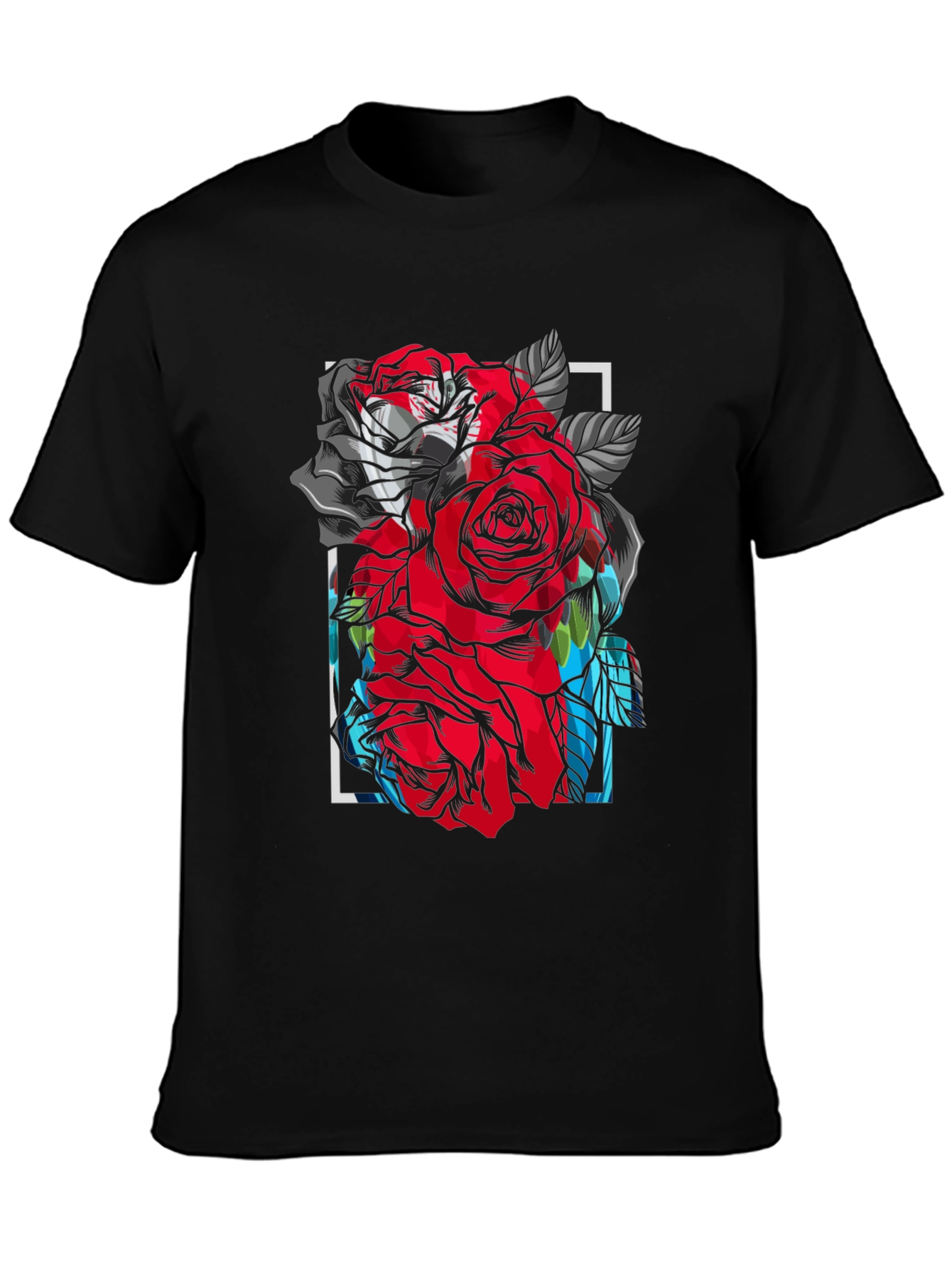 Floral Rose Graphic T-Shirt