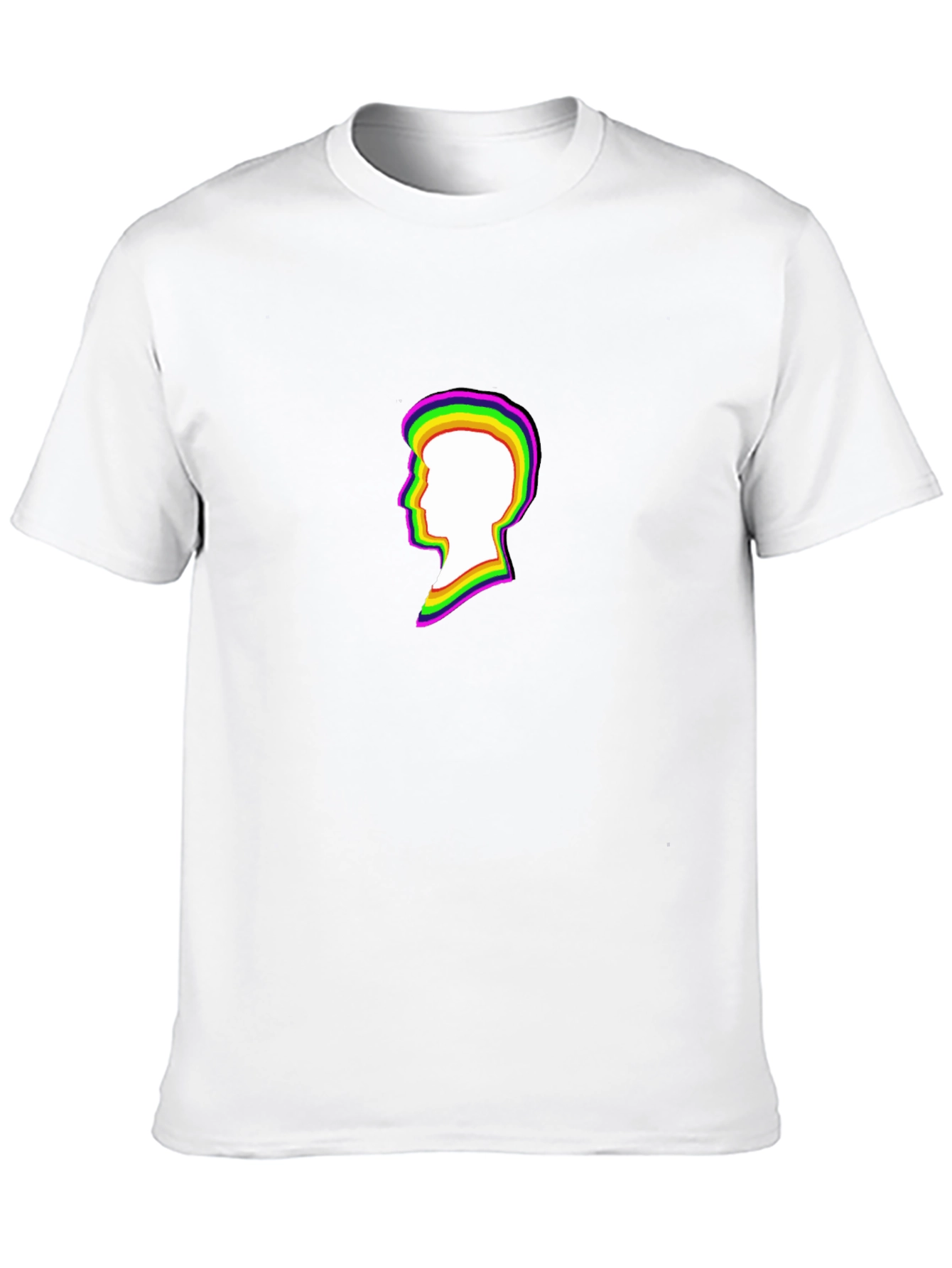 Retro Silhouette Tee - Black Cotton Blend