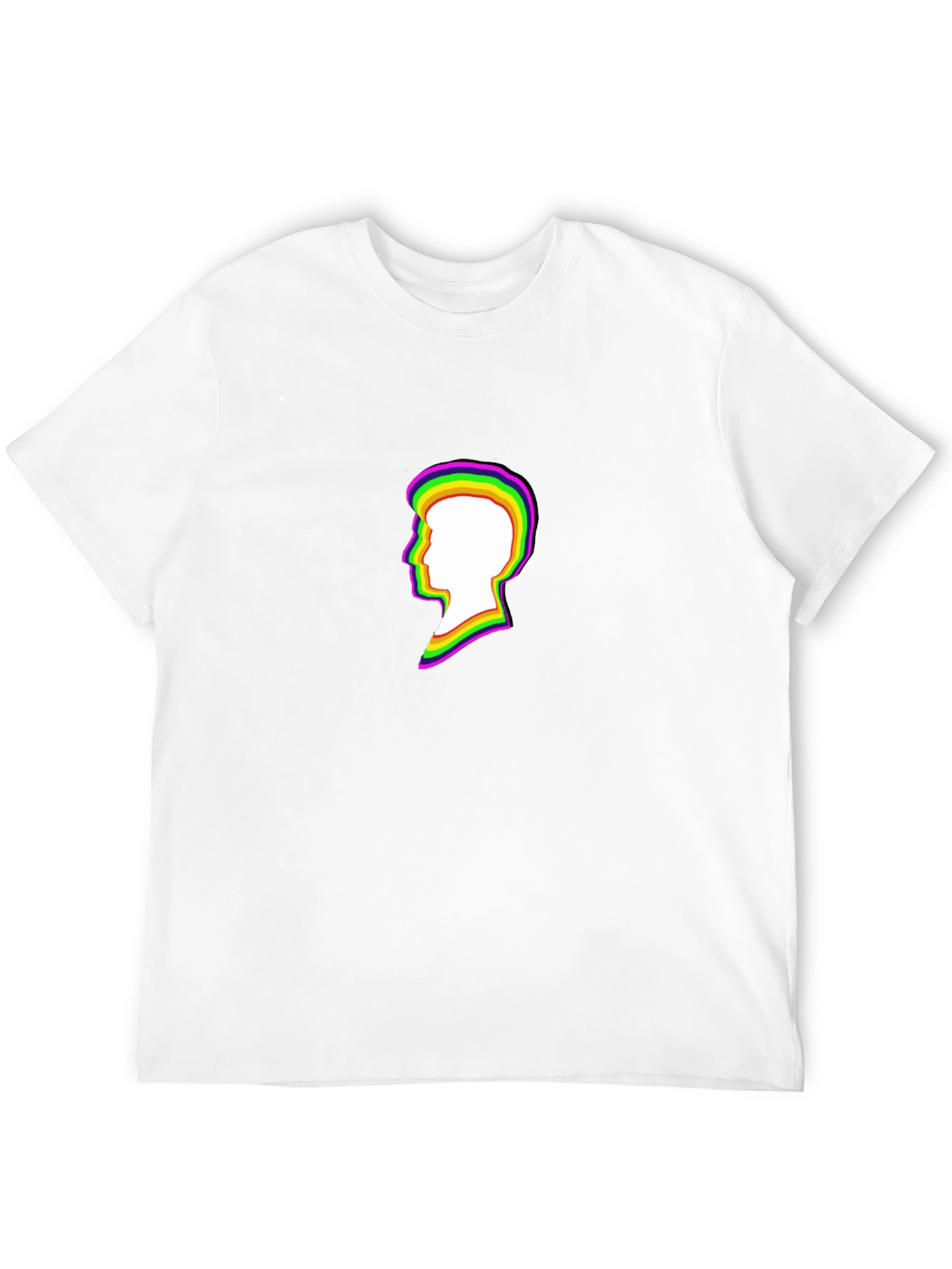Retro Silhouette Tee - Black Cotton Blend