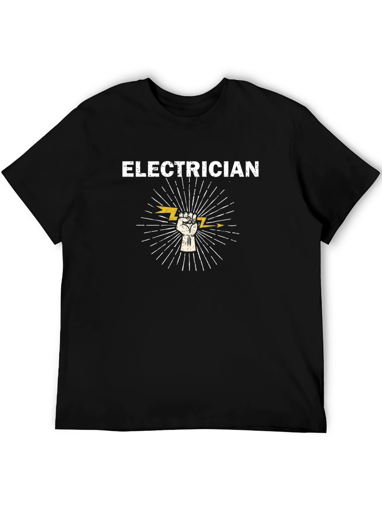 Electrician Power Fist T-Shirt - Bold Graphic Tee
