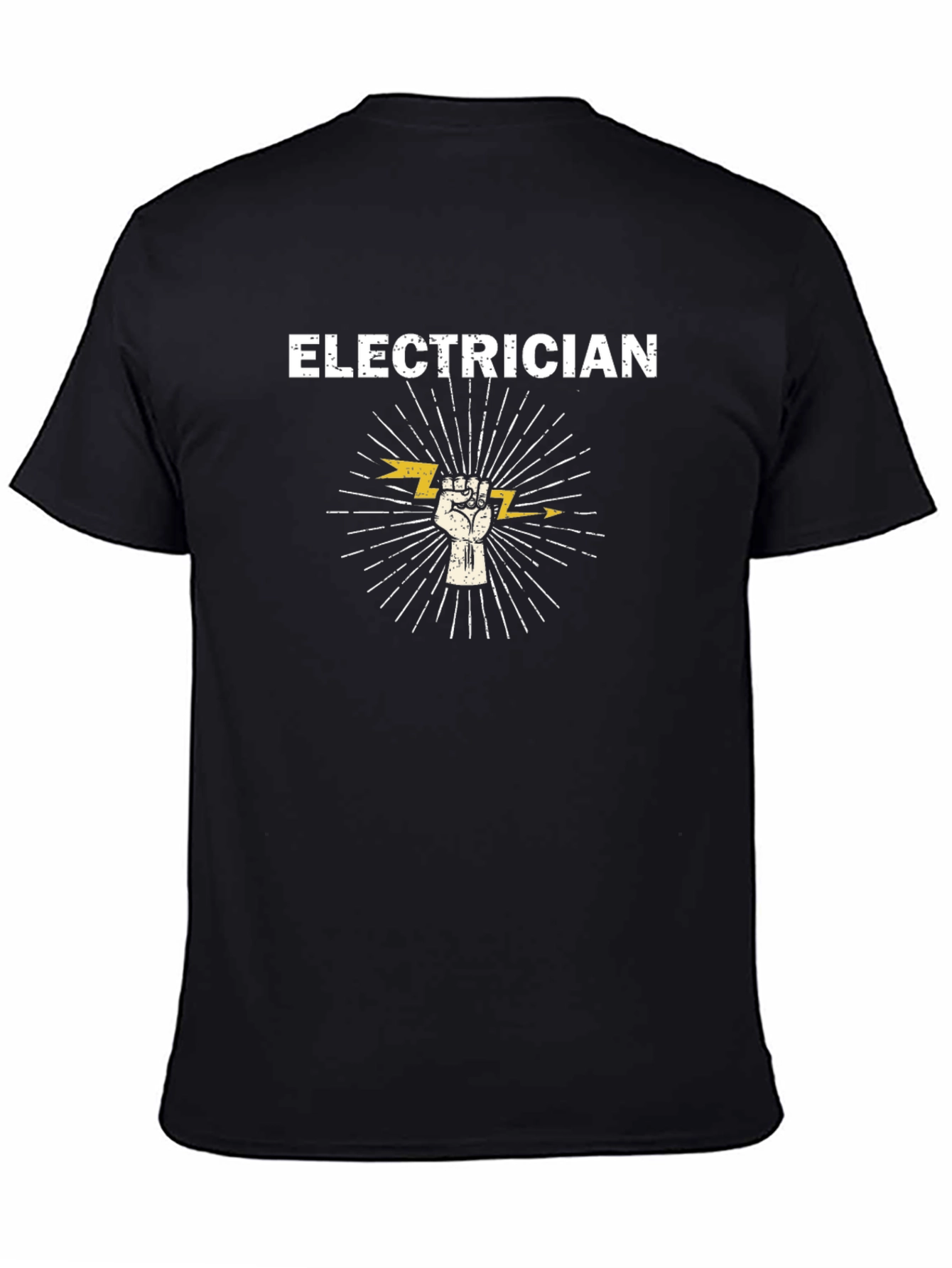 Electrician Power Fist T-Shirt - Bold Graphic Tee