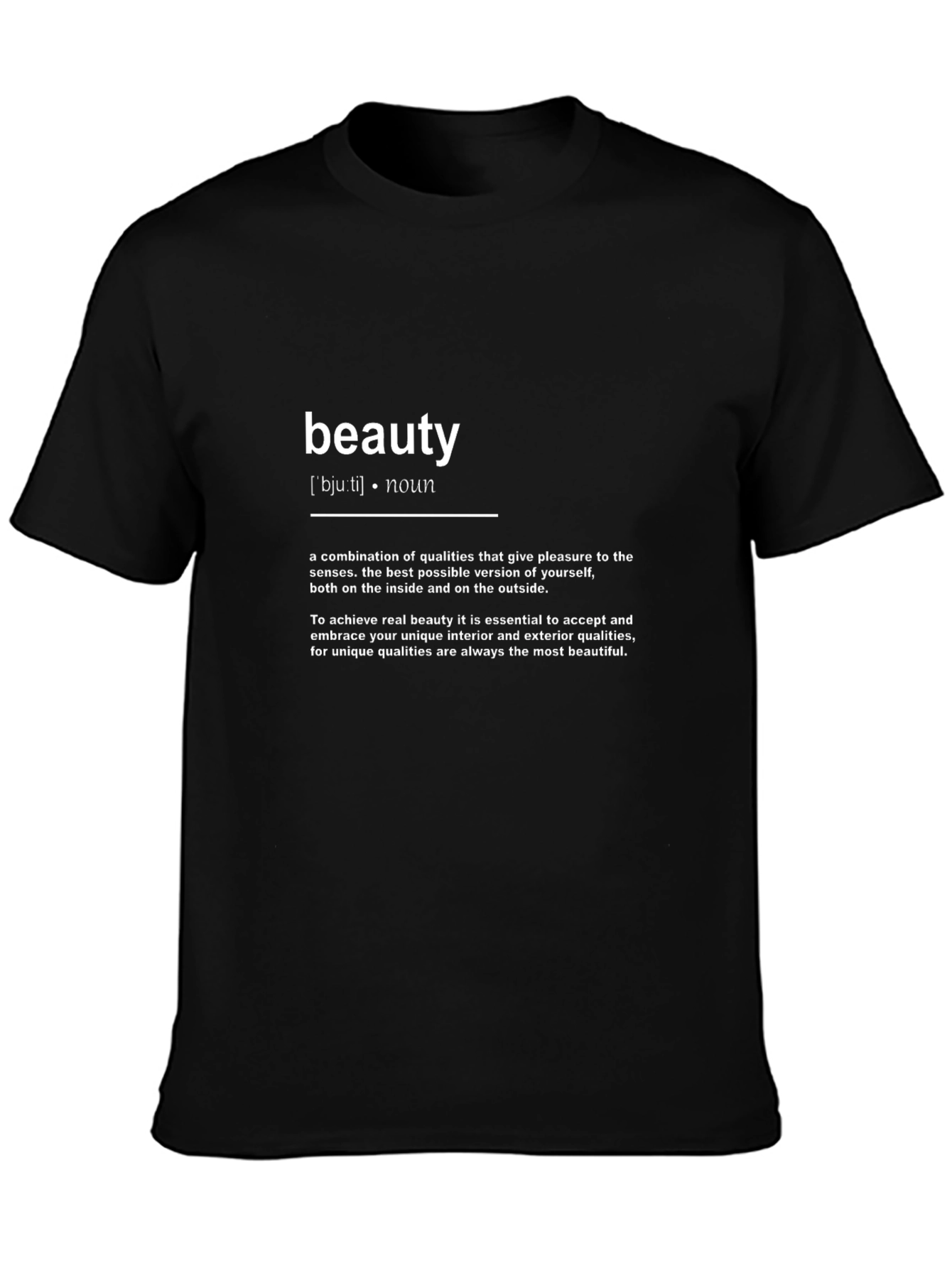 Beauty Definition Black T-Shirt