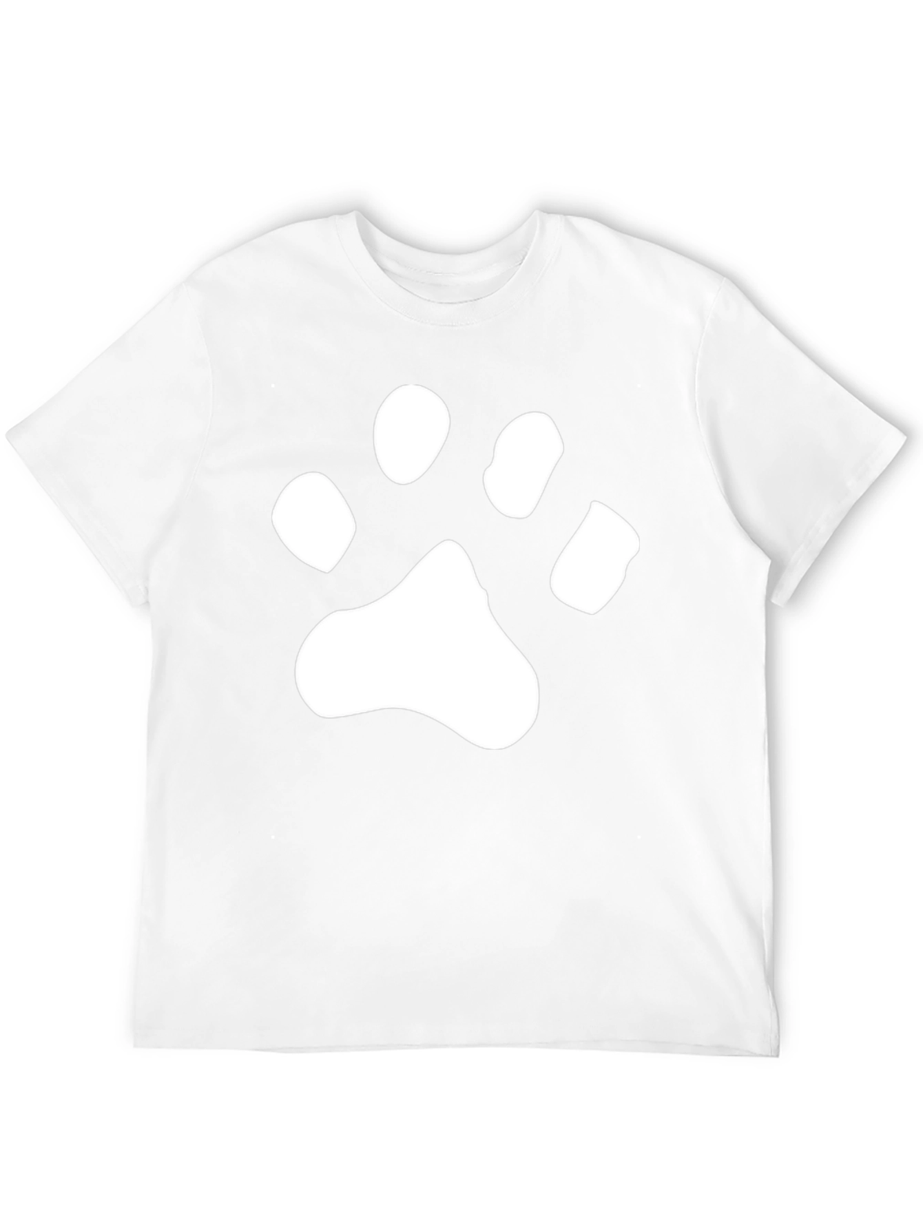 Paw Print Graphic Tee - Black