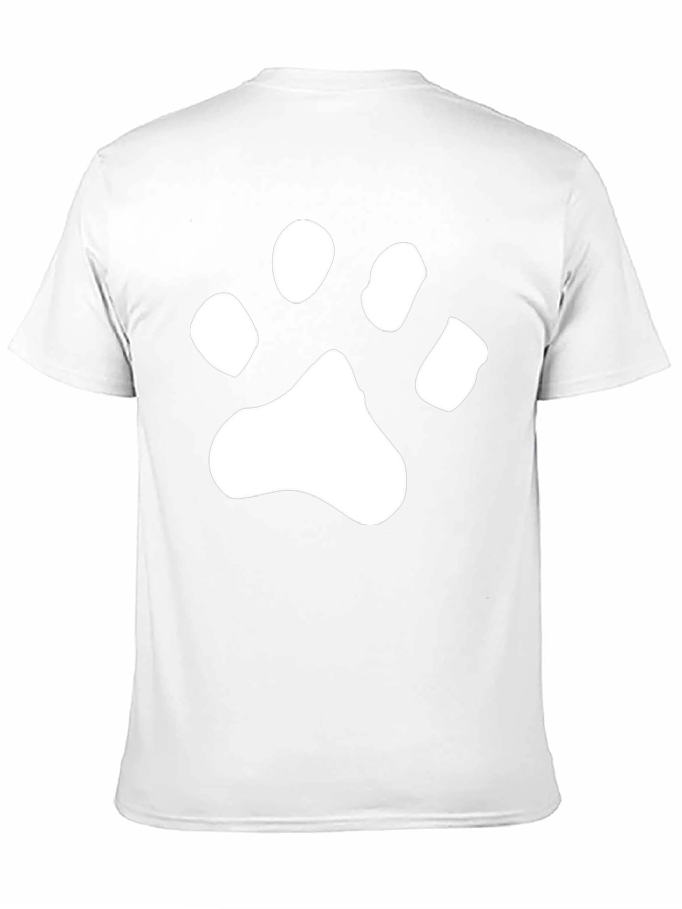 Paw Print Graphic Tee - Black