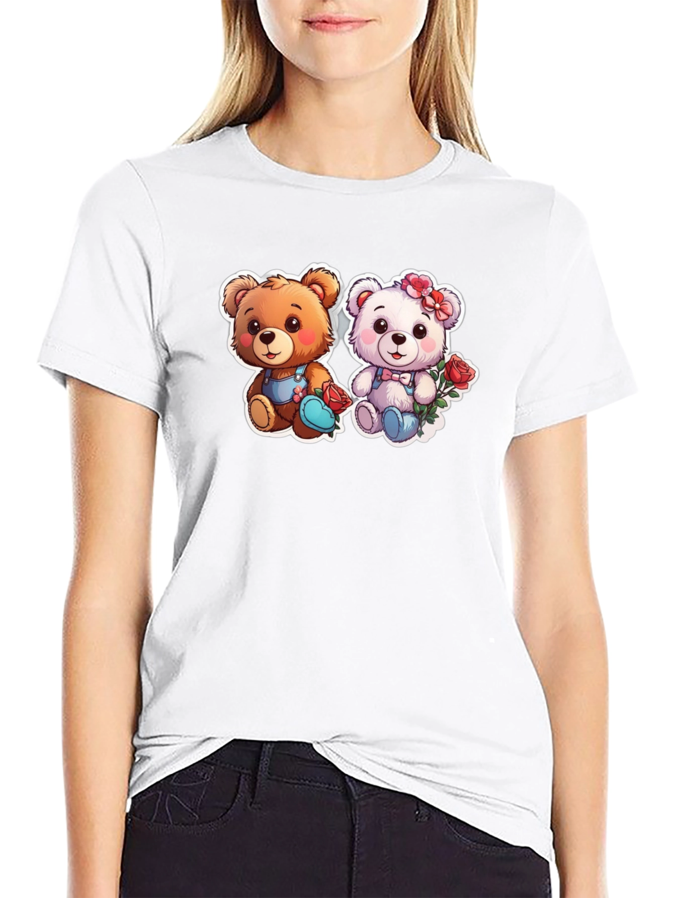 Cute Bear Couple Graphic Tee
