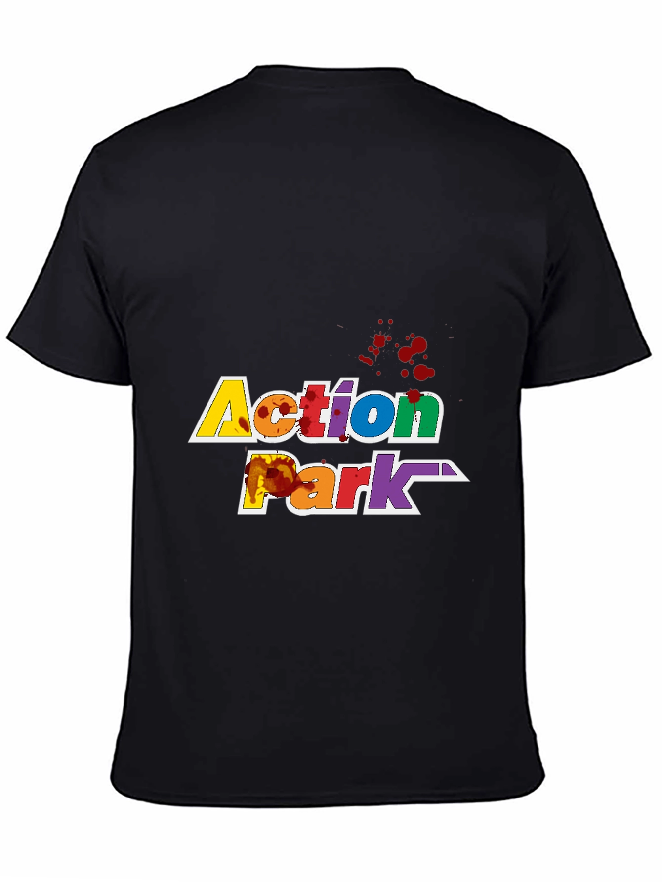Action Park T-Shirt Black Graphic Tee