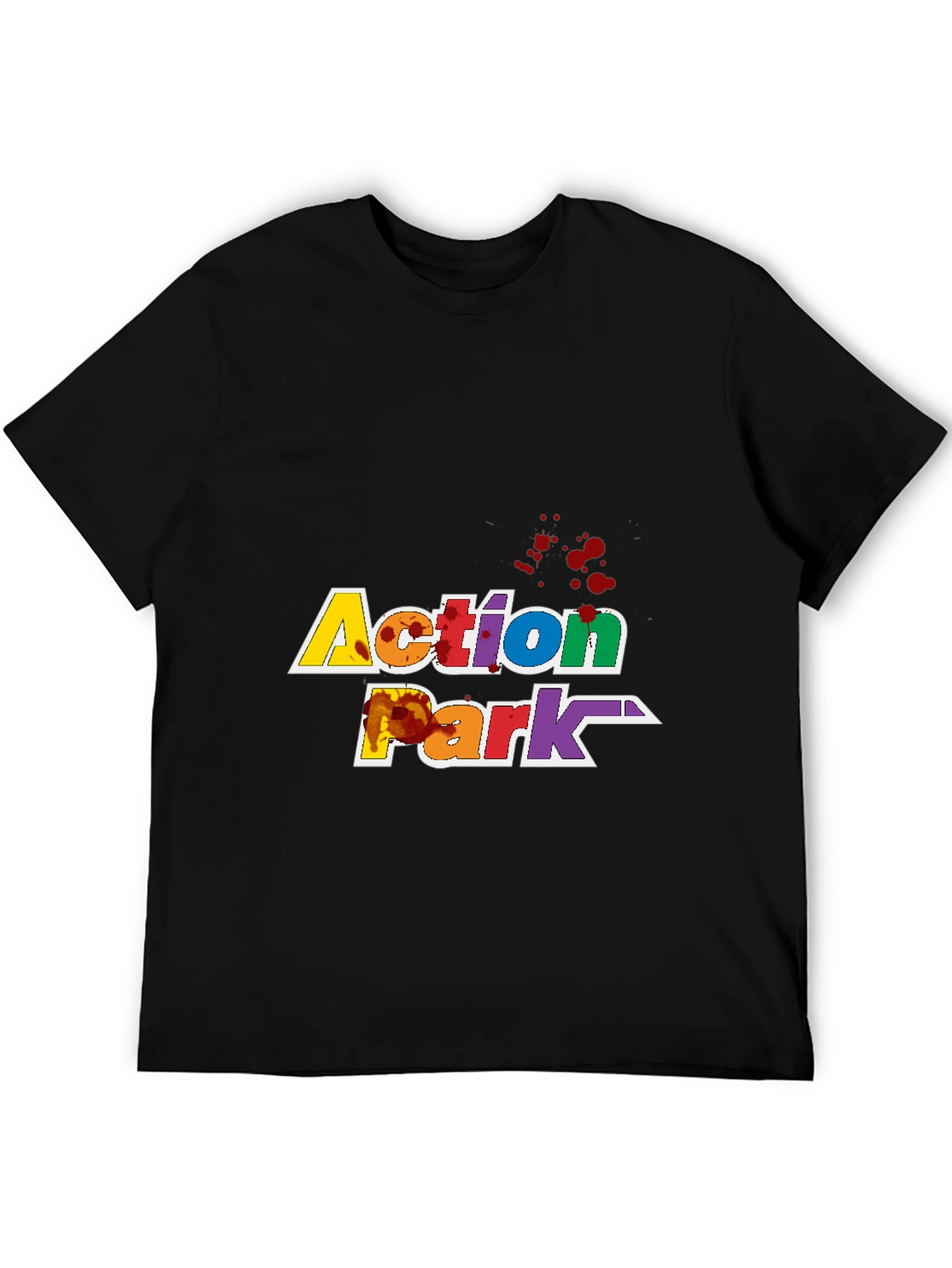 Action Park T-Shirt Black Graphic Tee