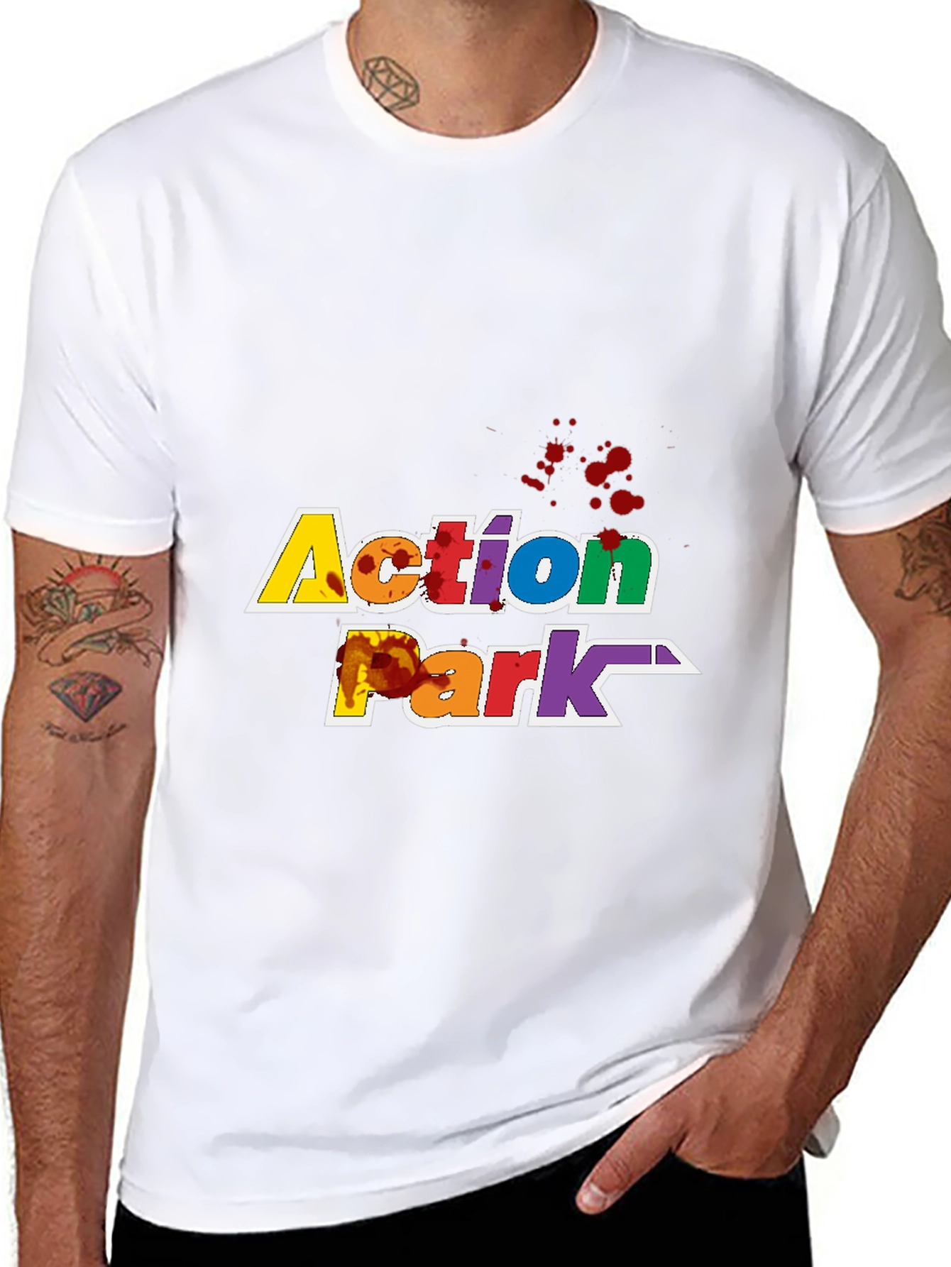 Action Park T-Shirt Black Graphic Tee