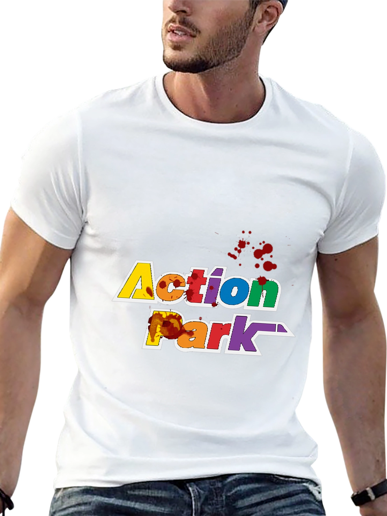 Action Park T-Shirt Black Graphic Tee