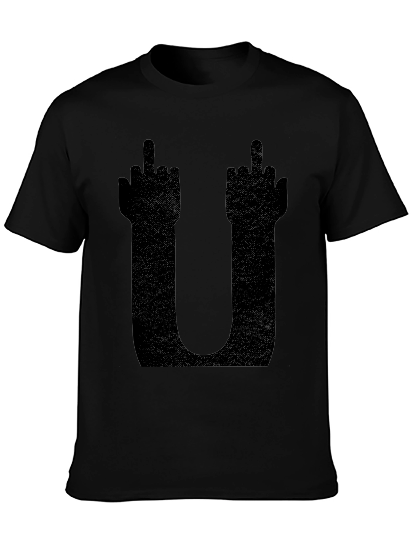 Middle Finger U Graphic Tee - Edgy Statement Shirt