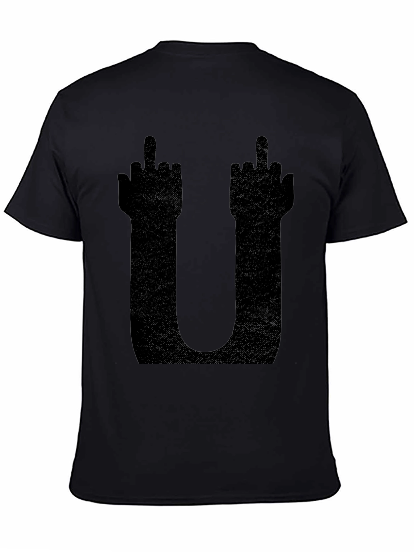 Middle Finger U Graphic Tee - Edgy Statement Shirt