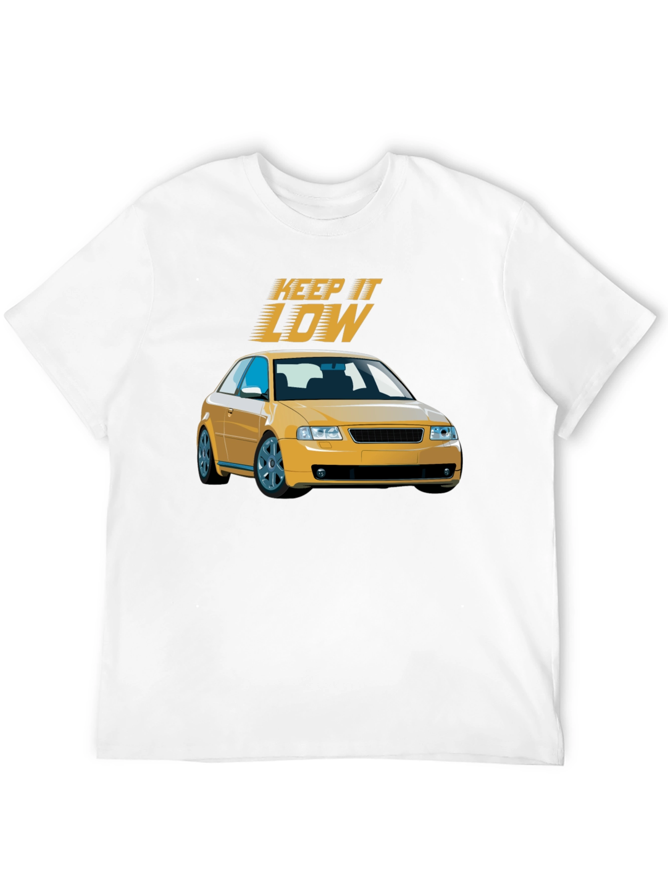 Keep it Low Car Graphic Black T-Shirt