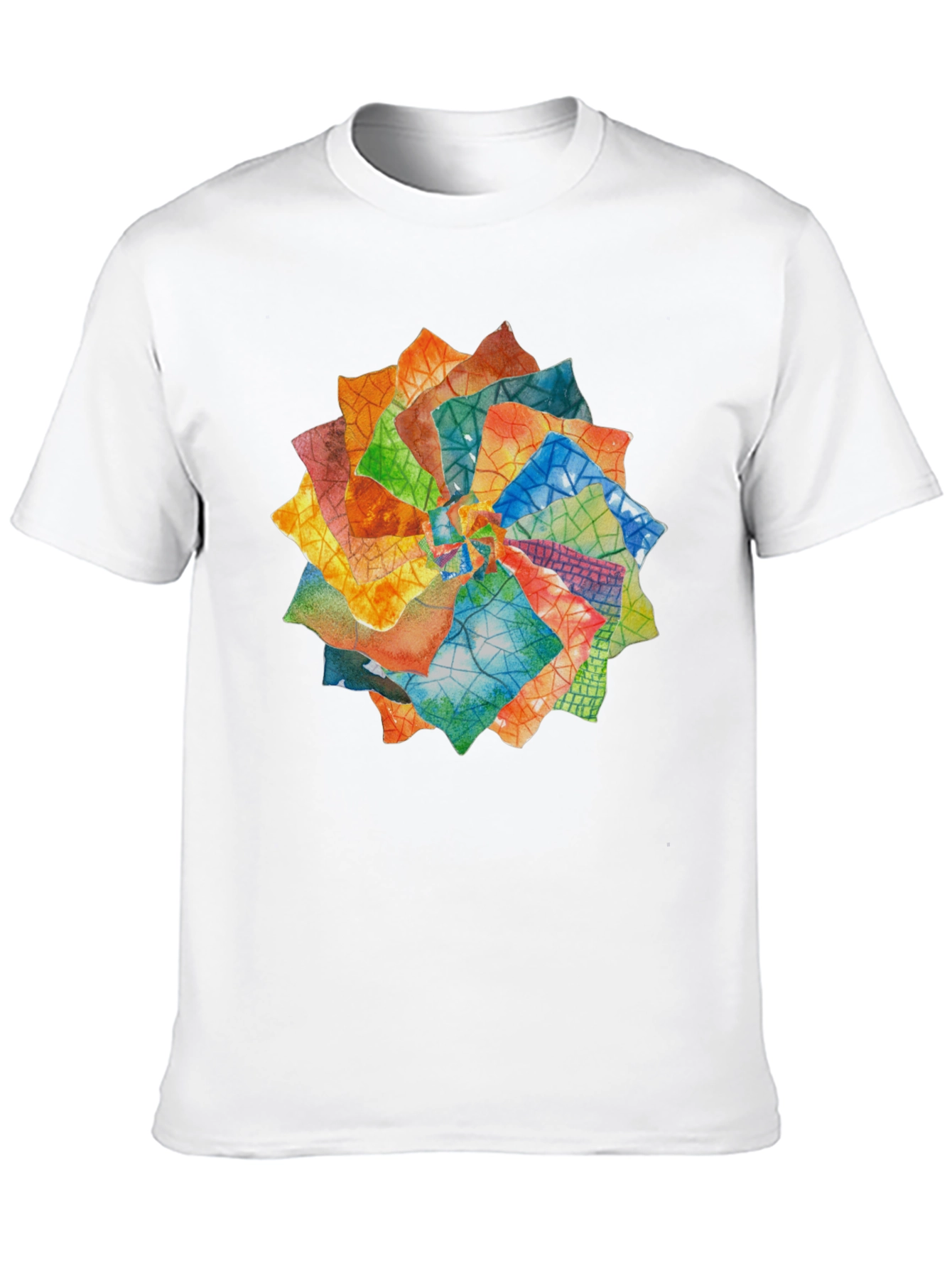 Abstract Floral T-Shirt - Artistic Design