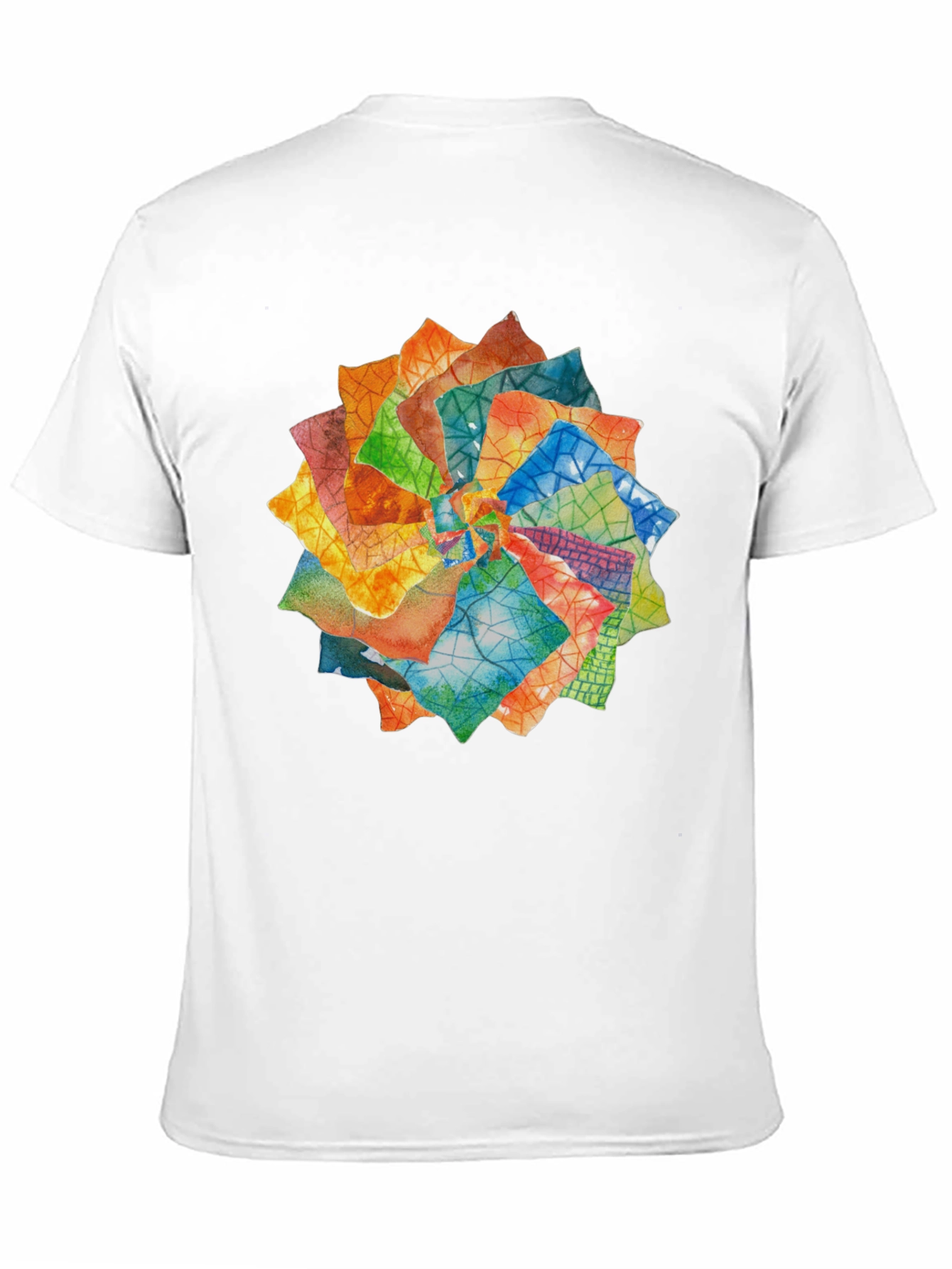 Abstract Floral T-Shirt - Artistic Design