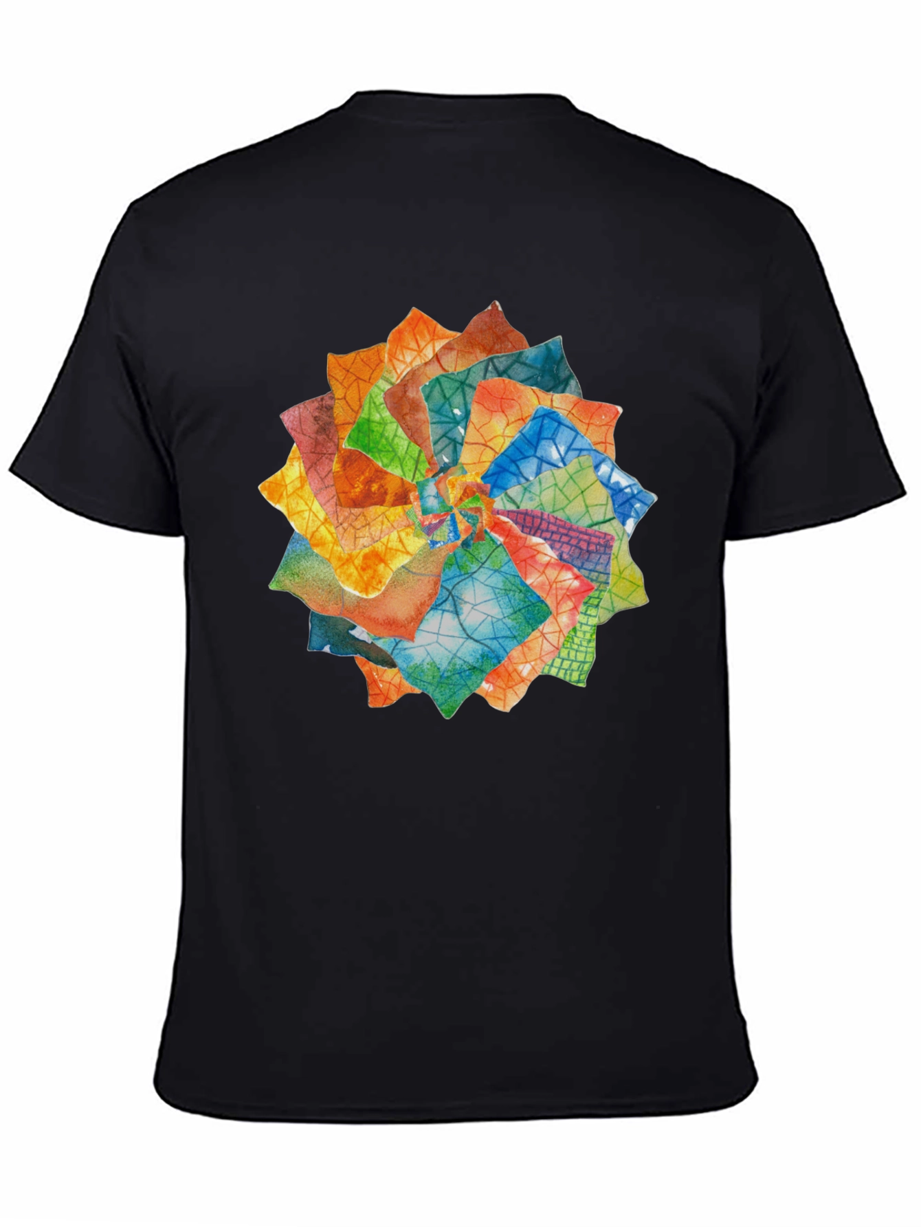 Abstract Floral T-Shirt - Artistic Design