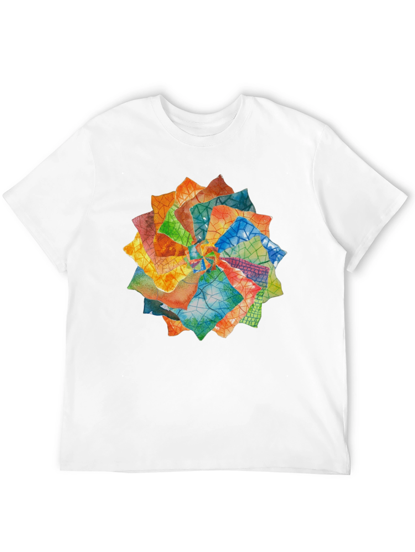 Abstract Floral T-Shirt - Artistic Design