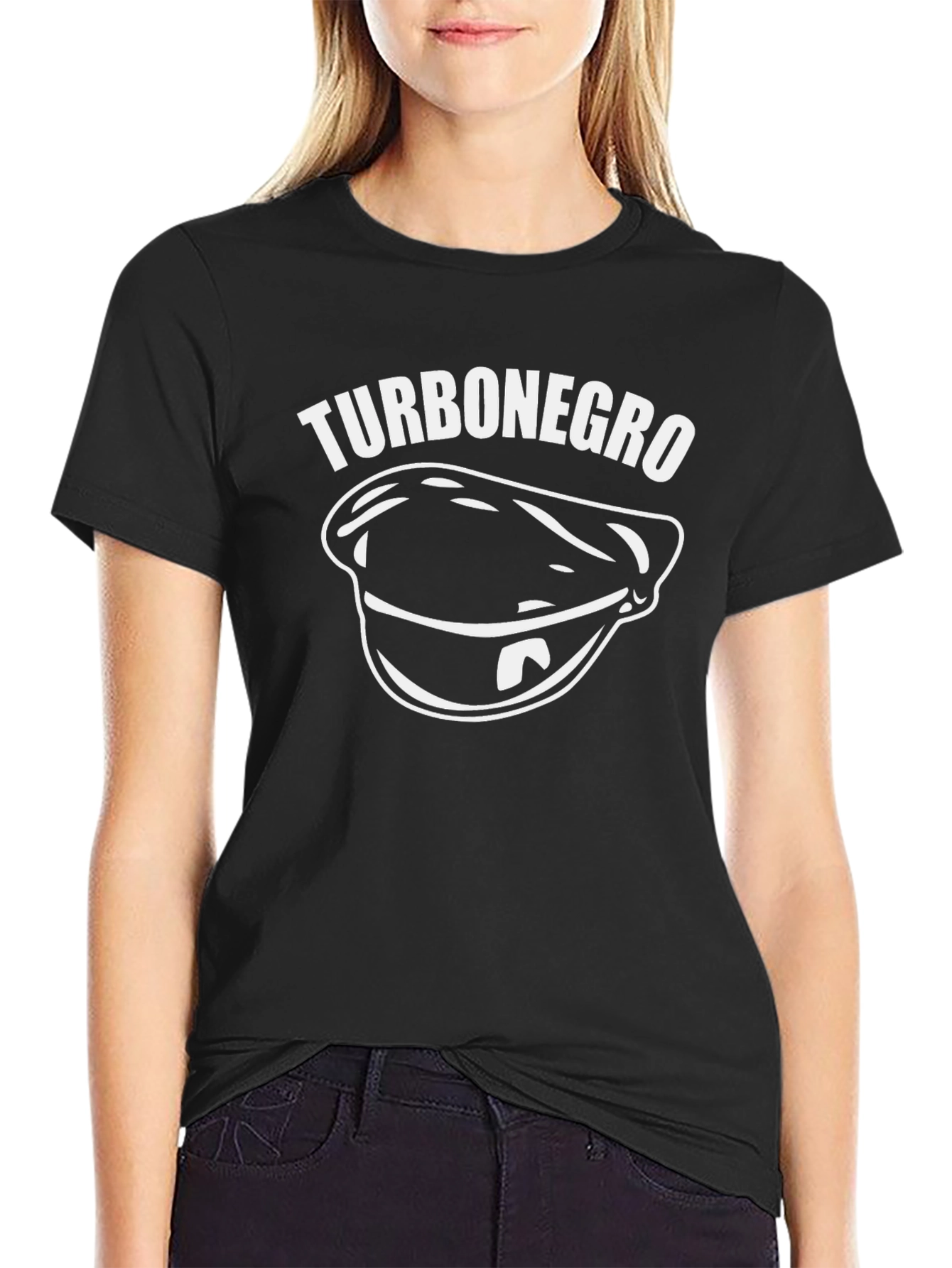 Turbonegro Hat T-Shirt - Black Cotton Graphic Tee