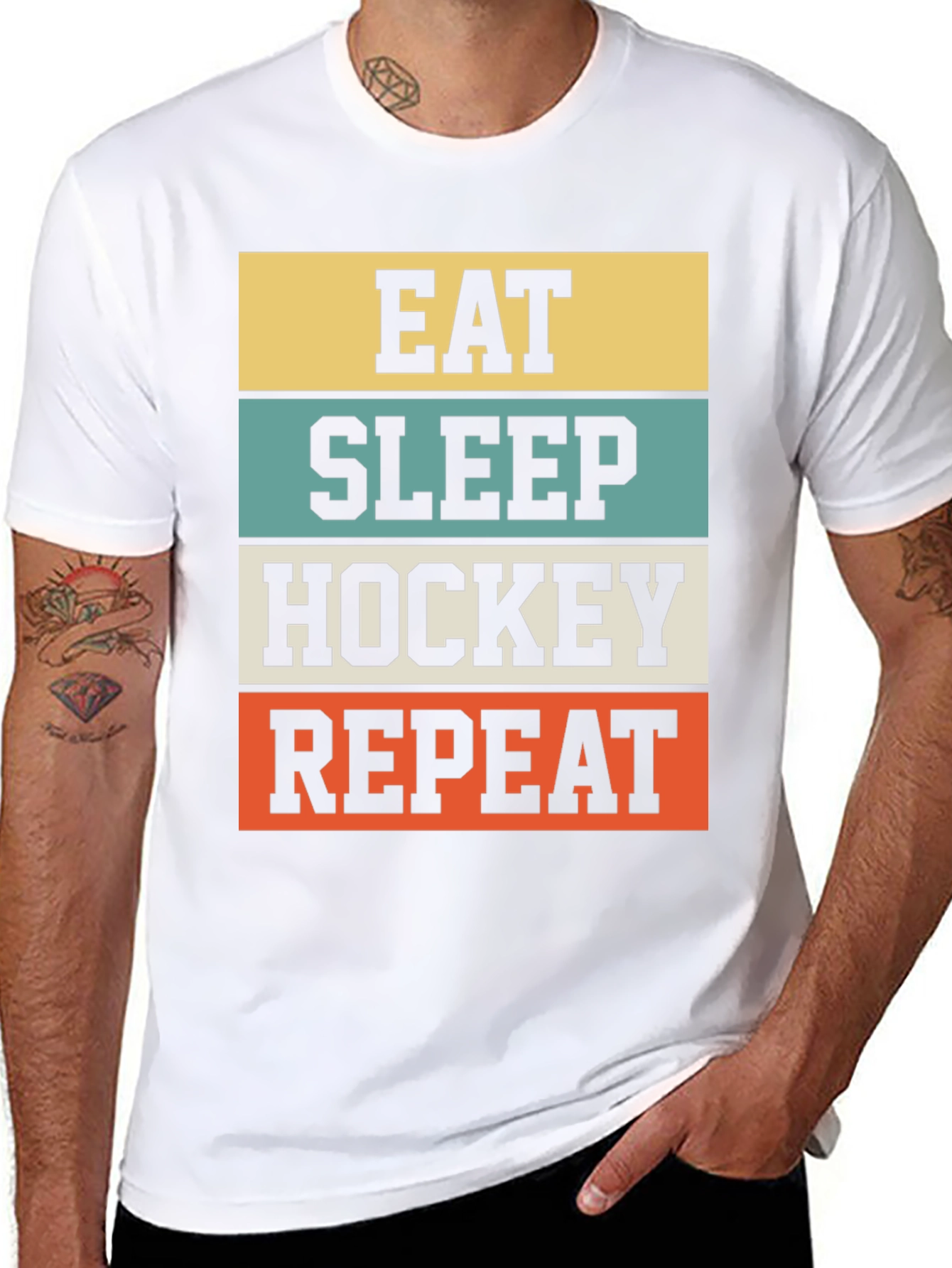 Eat Sleep Hockey Repeat T-Shirt