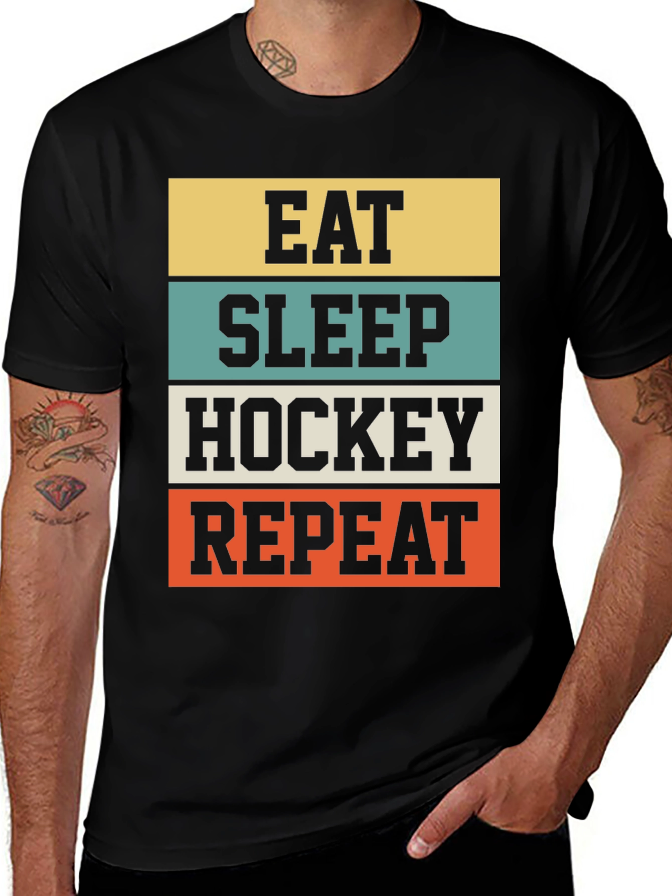 Eat Sleep Hockey Repeat T-Shirt