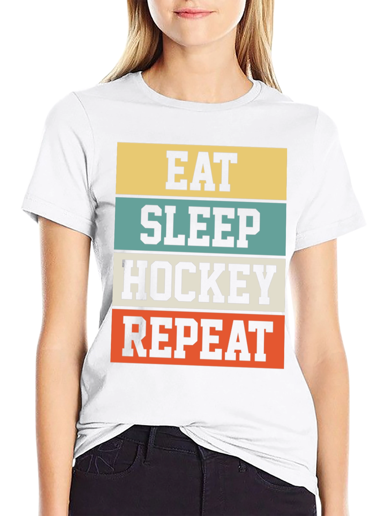 Eat Sleep Hockey Repeat T-Shirt