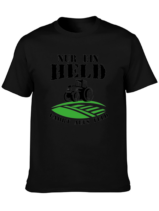 Nur Ein Held T-Shirt - Farmer Tractor Graphic Tee