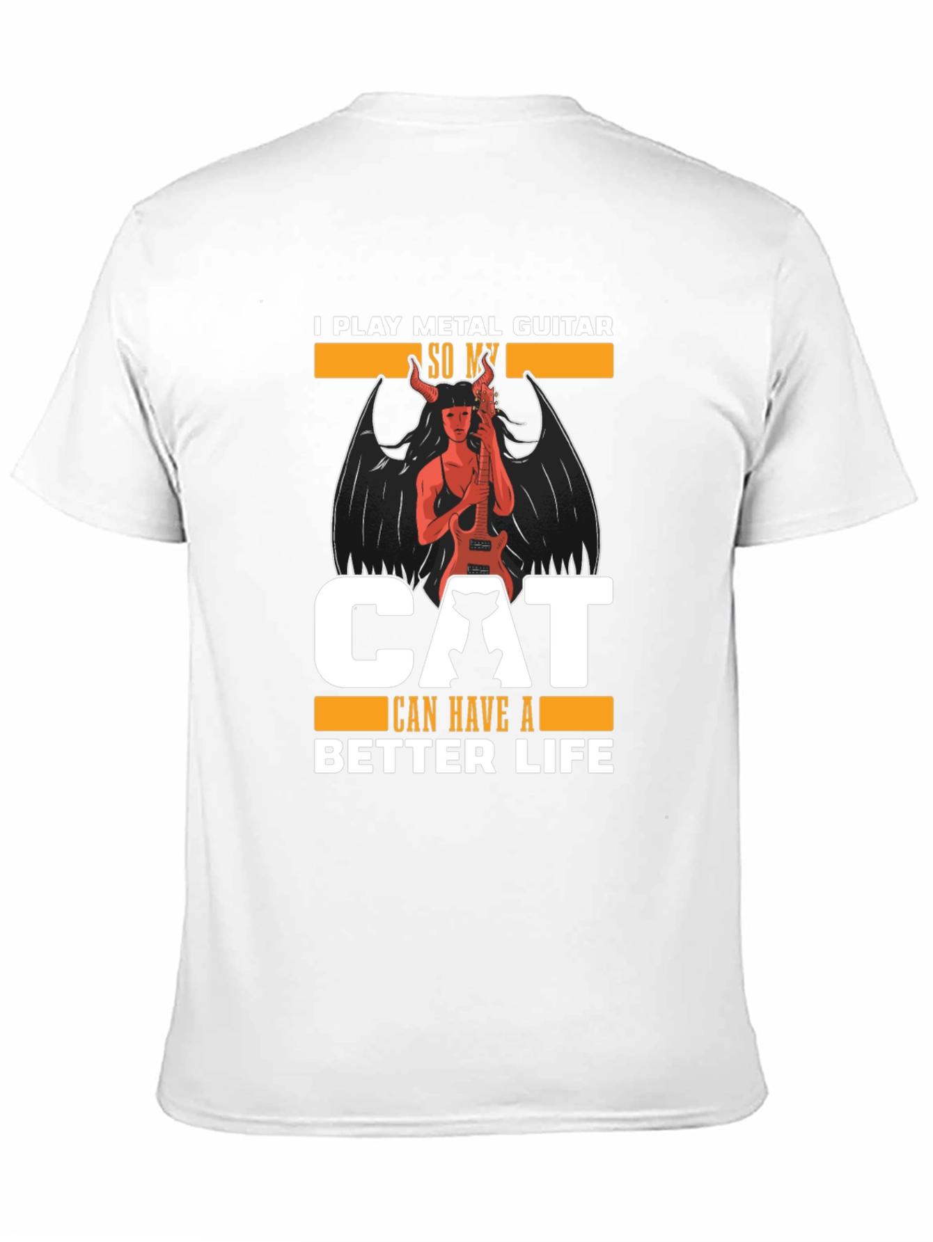 Metal Guitar Cat Lover T-Shirt