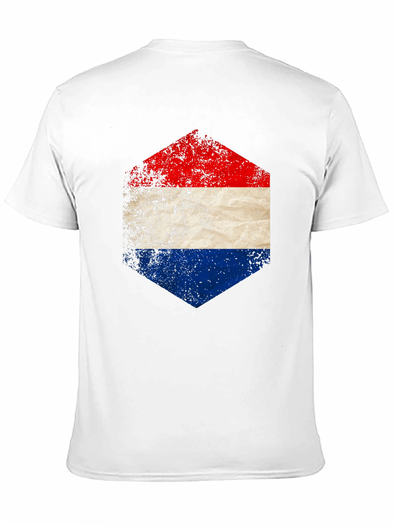 Netherlands Flag Hexagon Graphic T-Shirt