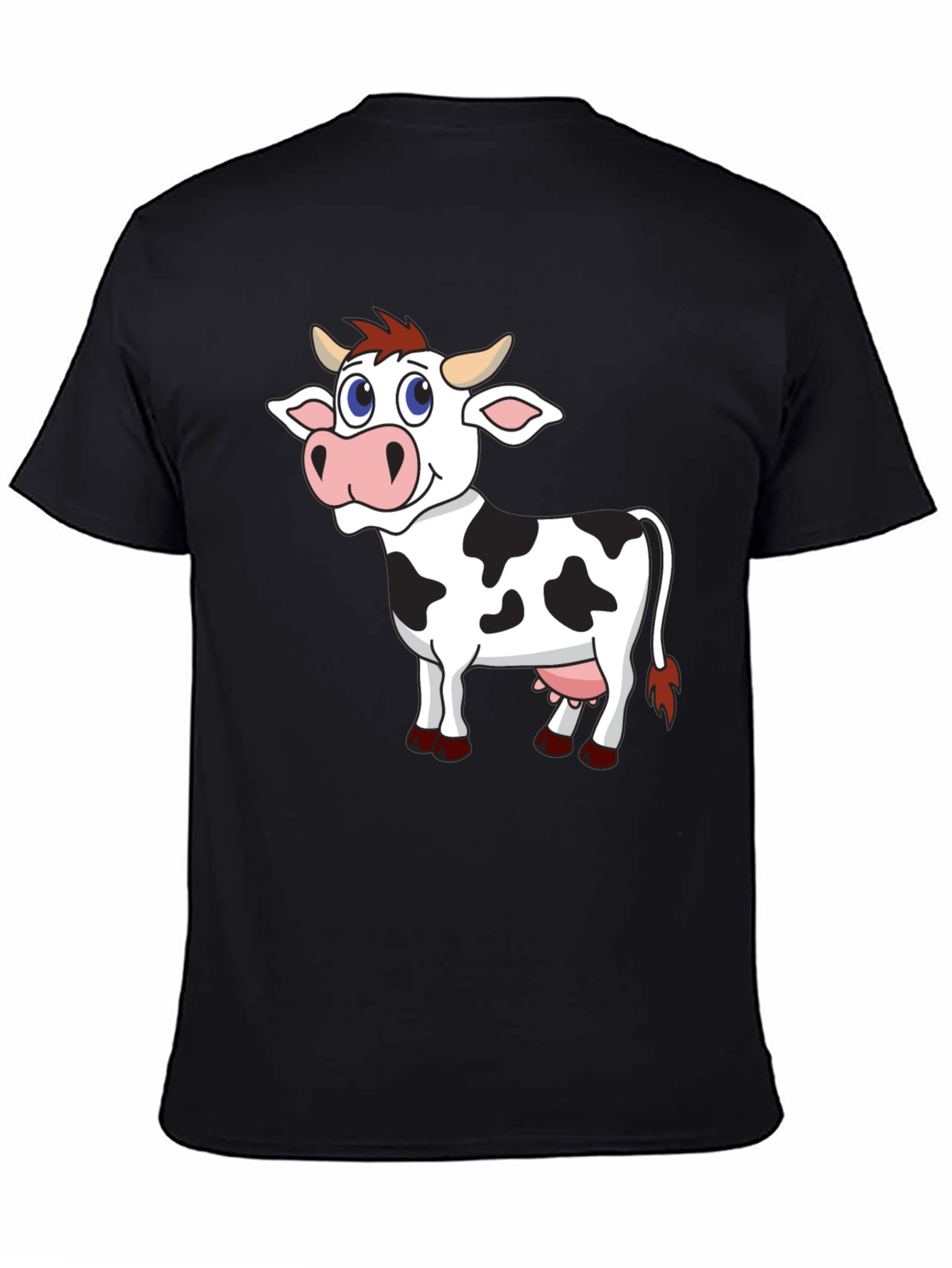 Cartoon Cow Graphic Tee - Fun & Unique
