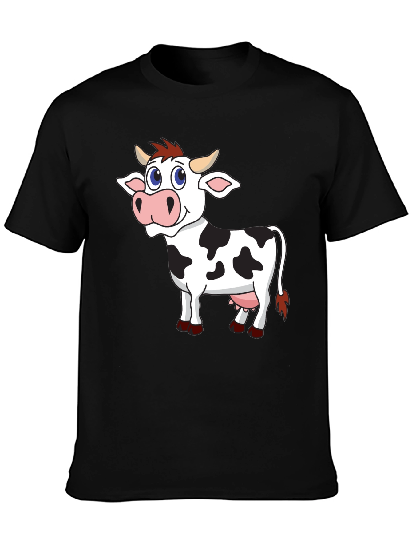 Cartoon Cow Graphic Tee - Fun & Unique