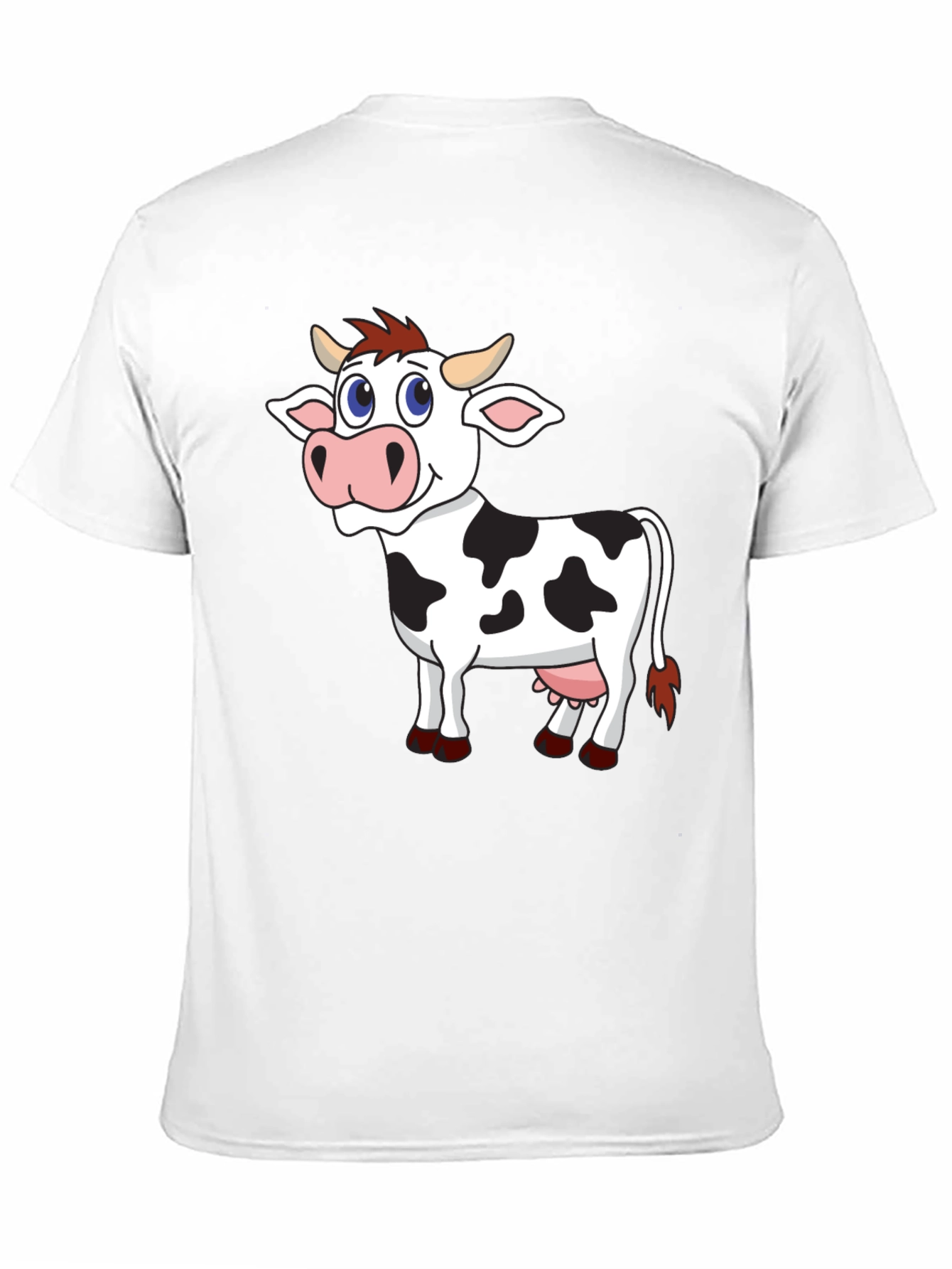 Cartoon Cow Graphic Tee - Fun & Unique