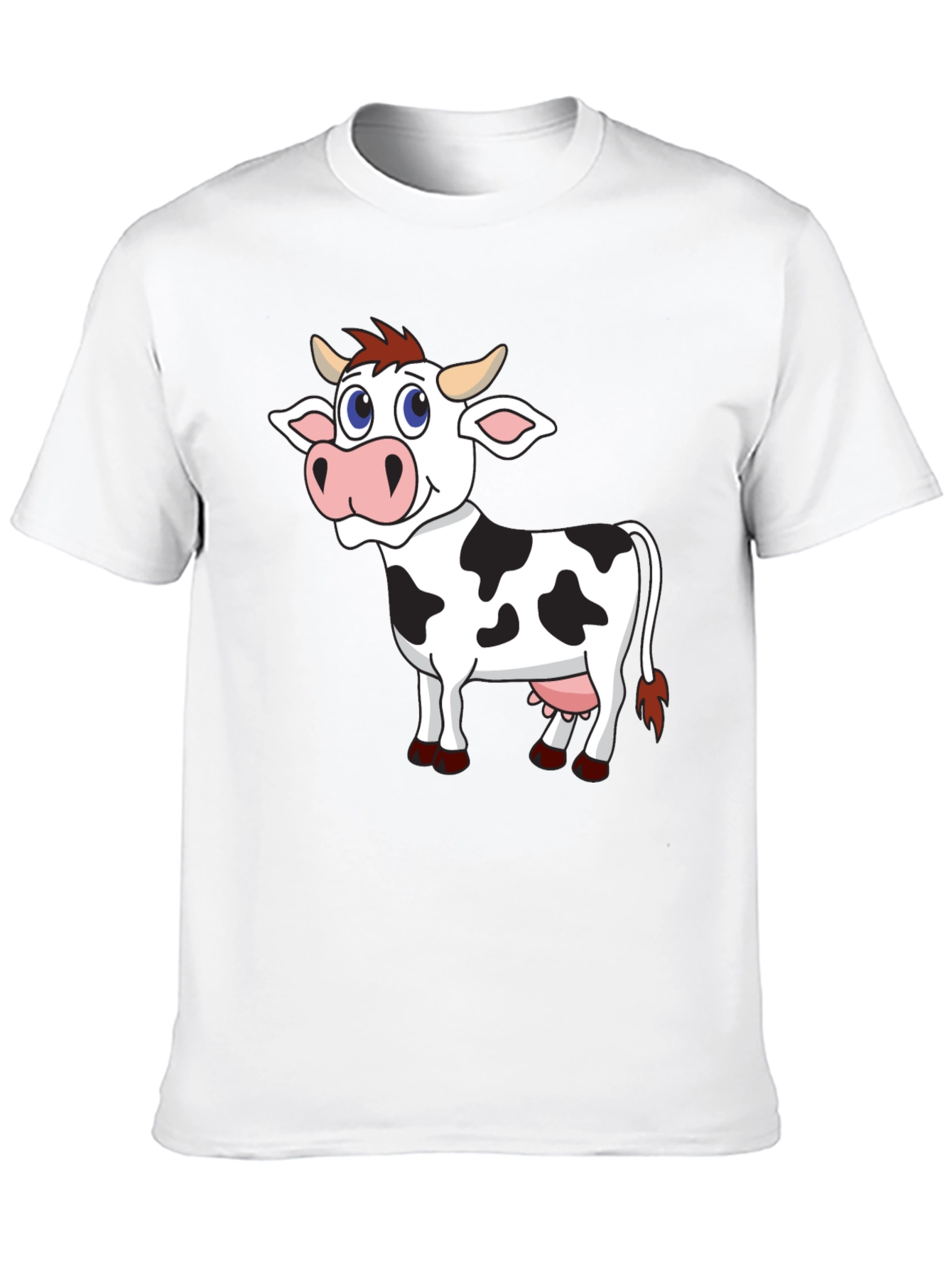 Cartoon Cow Graphic Tee - Fun & Unique