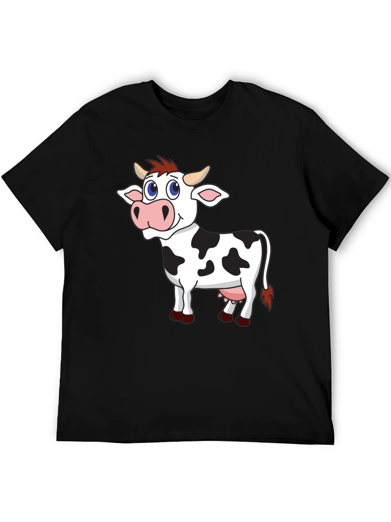 Cartoon Cow Graphic Tee - Fun & Unique